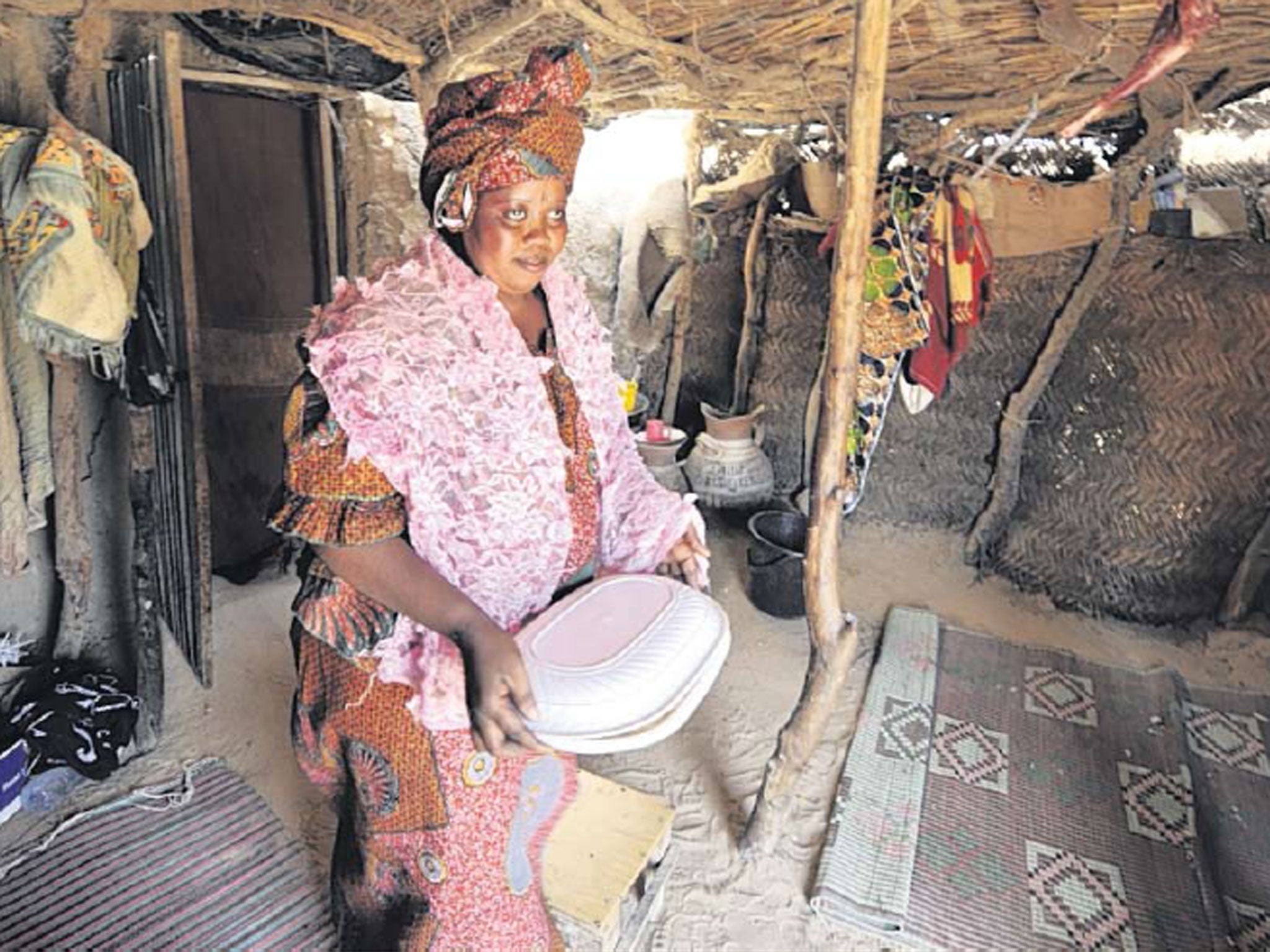 A refugee from the Gao region displaced by the fighting