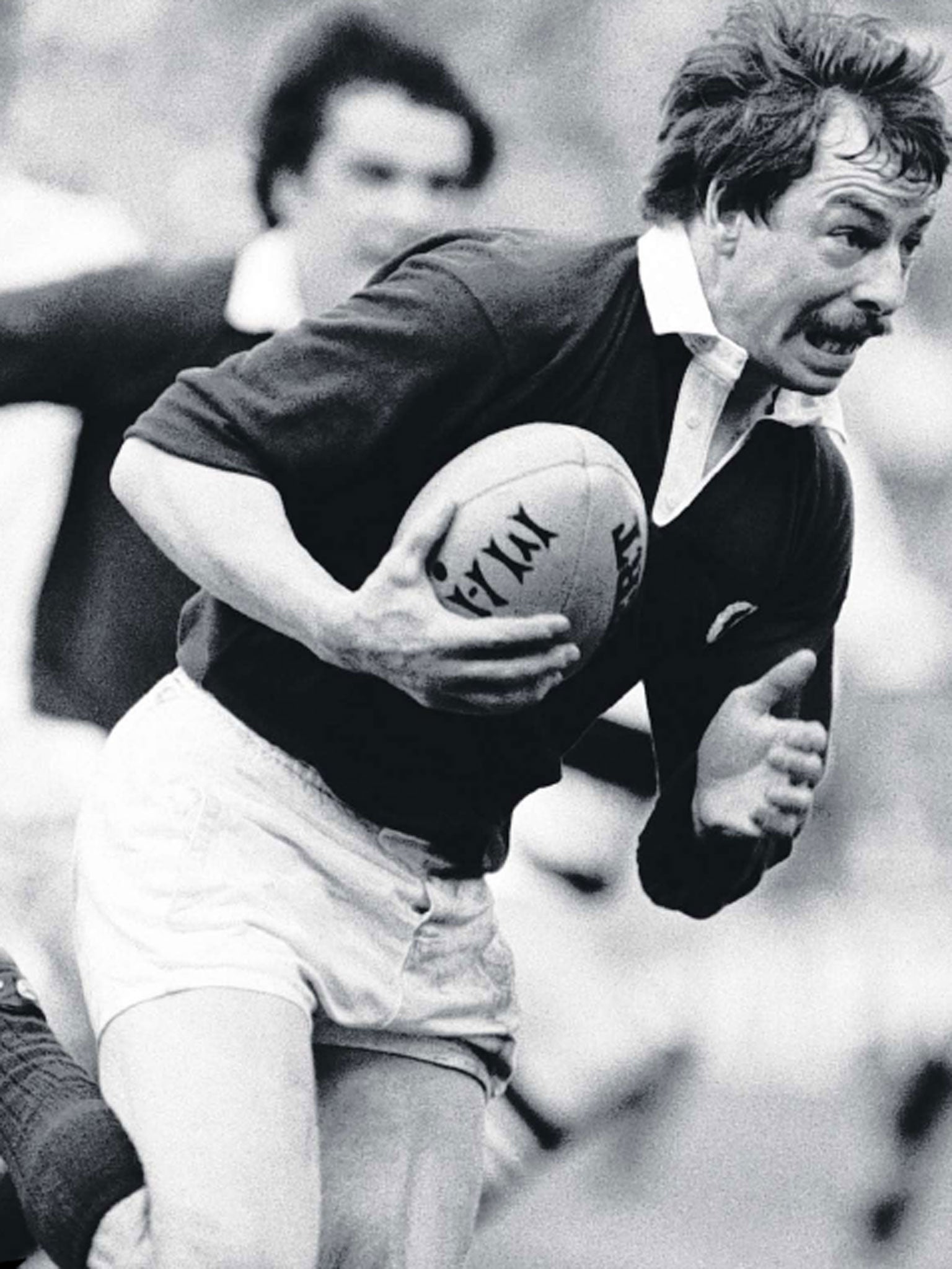 Roy Laidlaw in action during Scotland’s victory over England in 1983