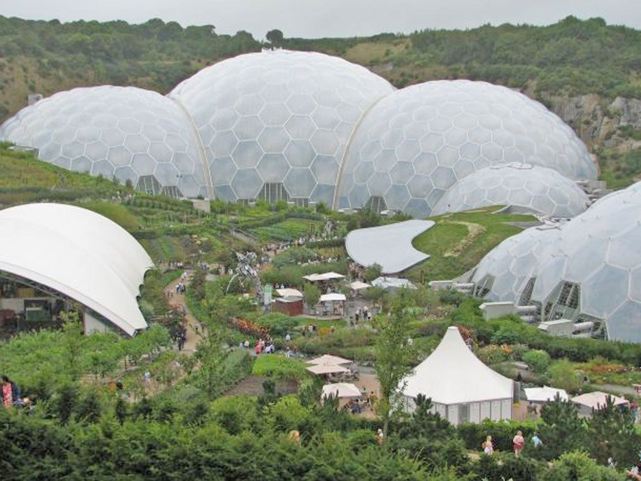 Eden project in Cornwall. Dozens of jobs are under threat at one of the UK's most popular tourist attractions after it announced it had to make cuts worth £2 million