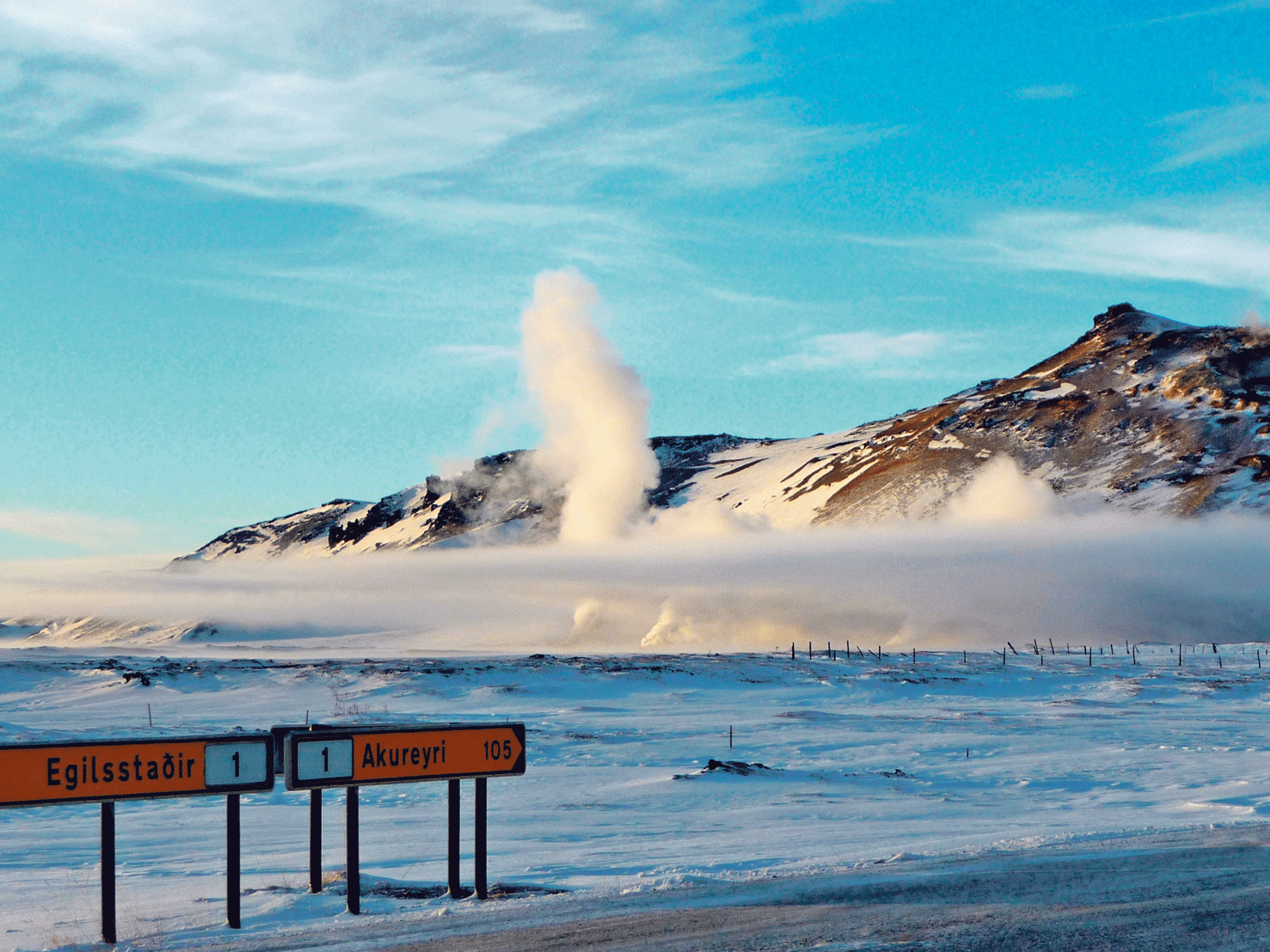 Steam clean: Lake Myvatn