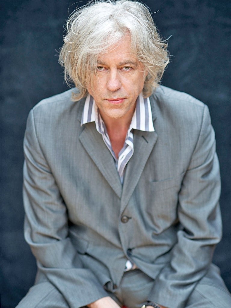 Bob Geldof hasn't played with the Boomtown Rats' since 1986