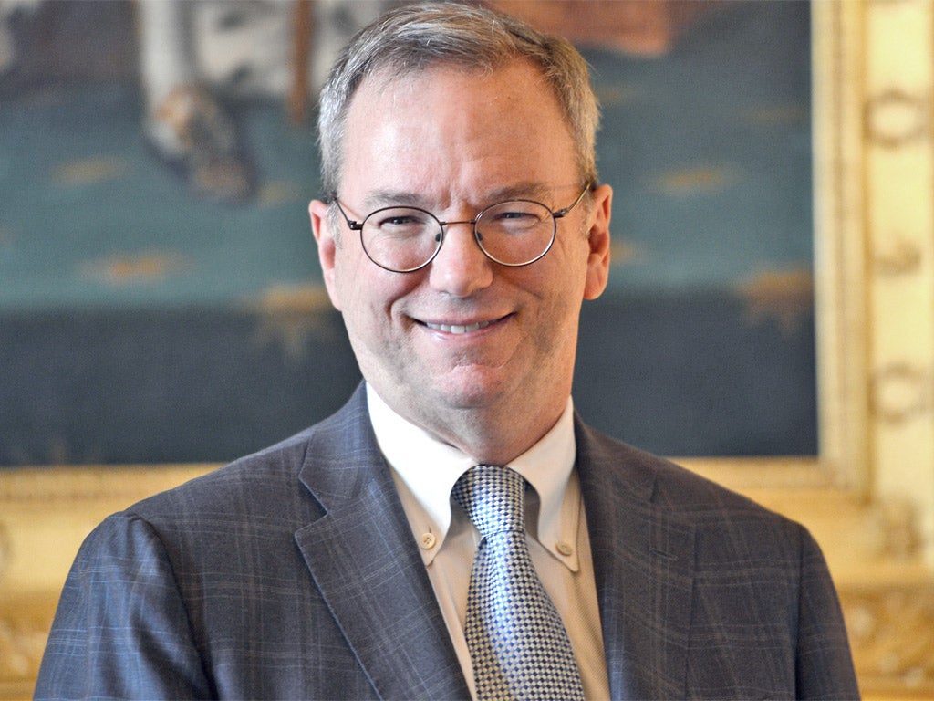 Google executive chairman Eric Schmidt