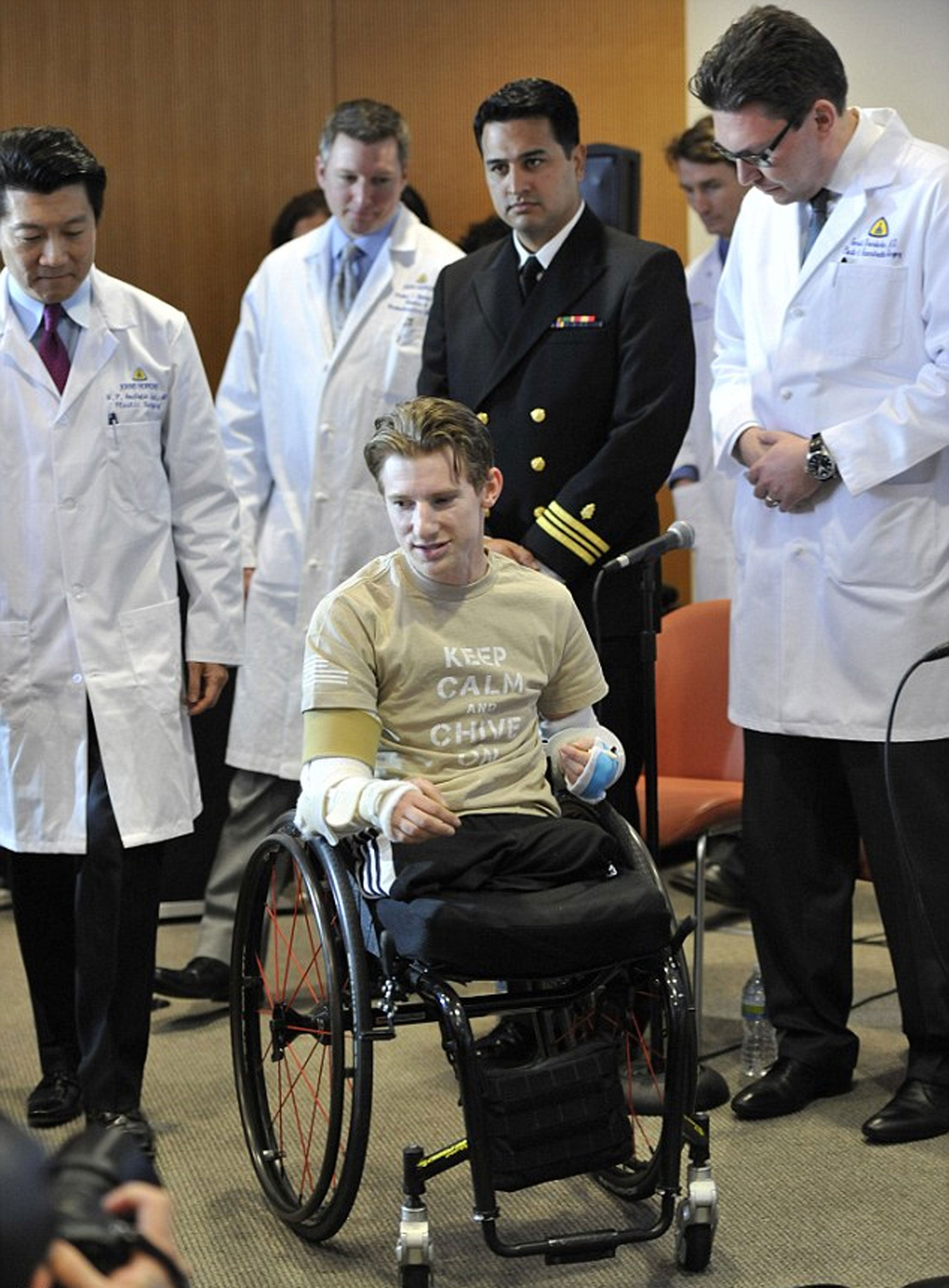 Brendan Marrocco at Baltimore’s John Hopkins Hospital