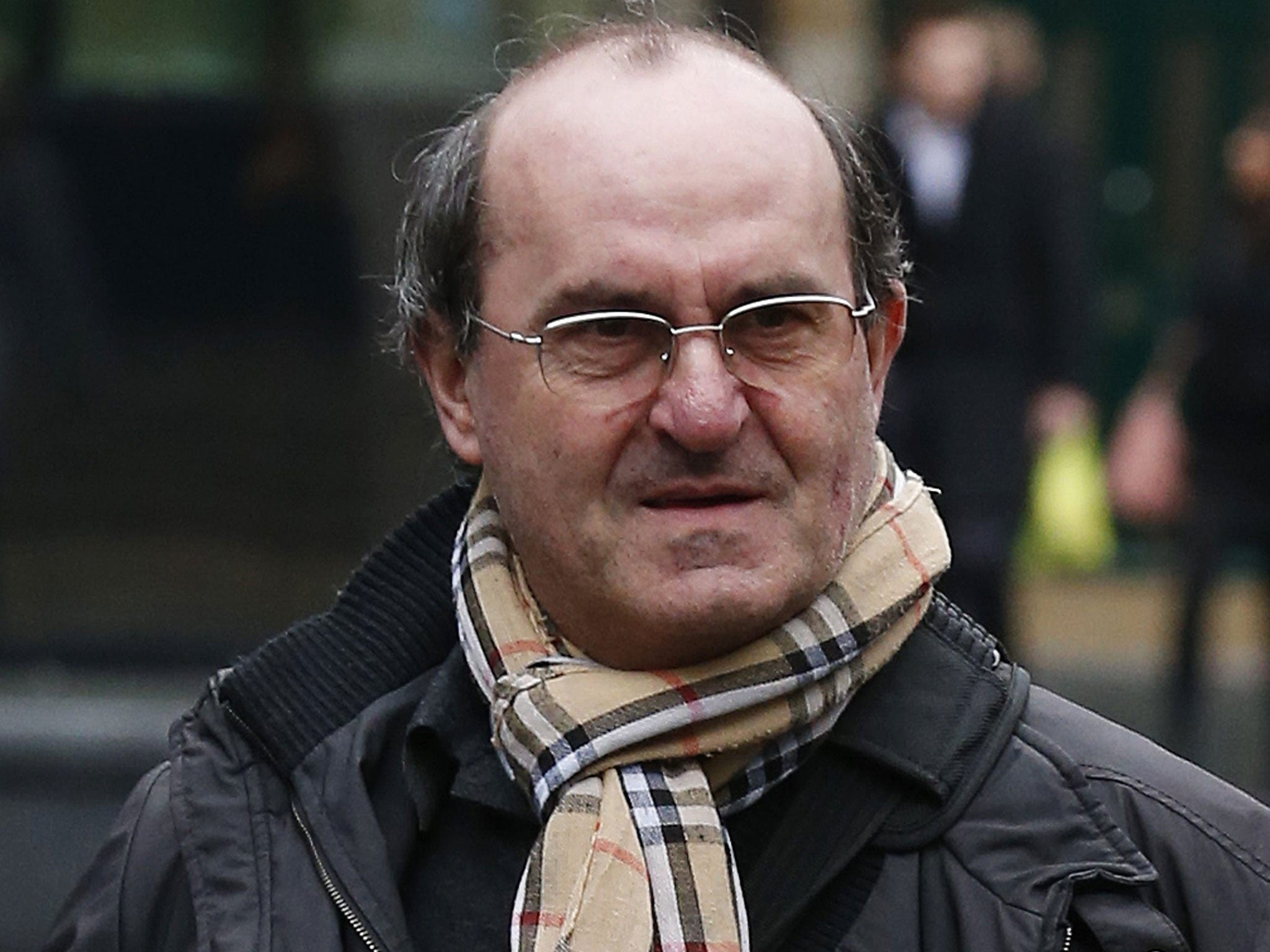 Giovanni Di Stefano arrives at Southwark Crown Court