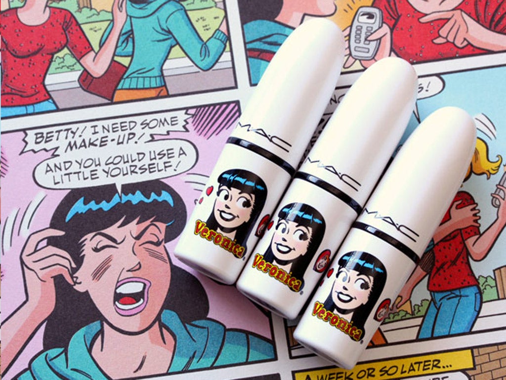 The cosmetics encapsulate the all-American spirit of the 'Archie' comics