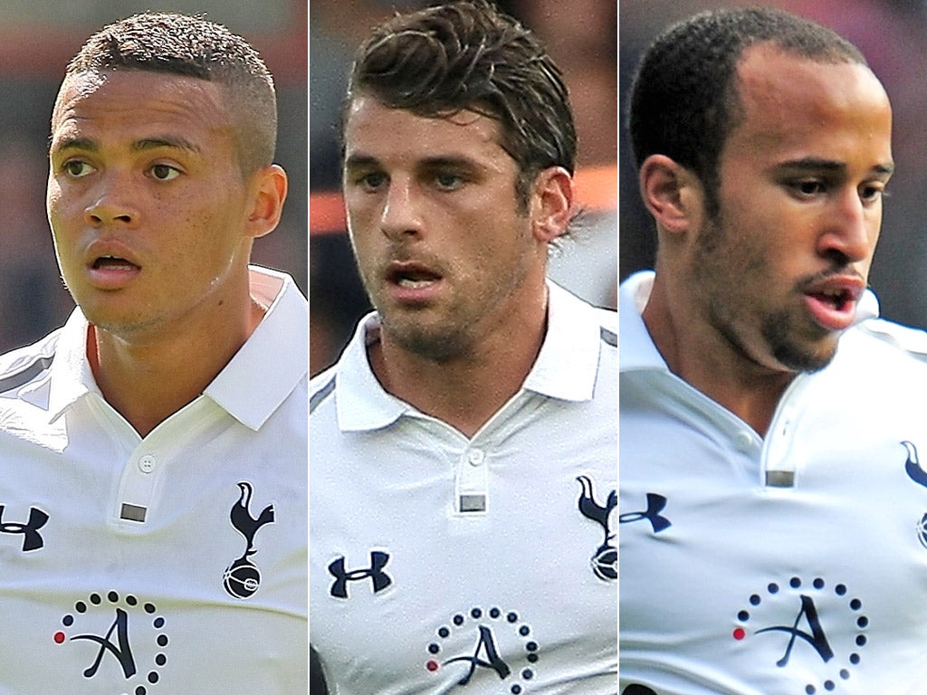 Jermaine Jenas; David Bentley and Andros Townsend
