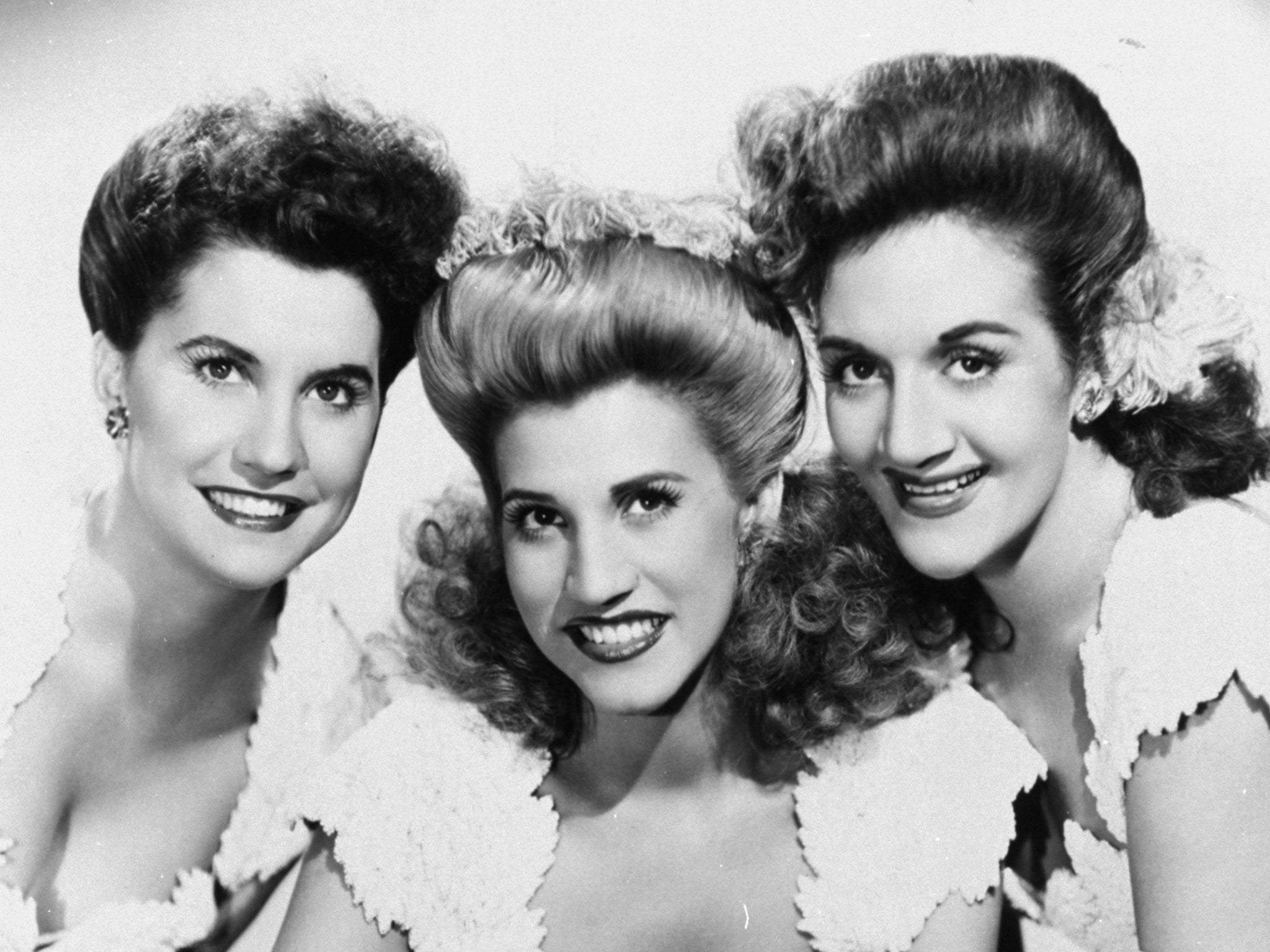 From left, Maxine Andrews, Patty Andrews, and LaVerne Andrews