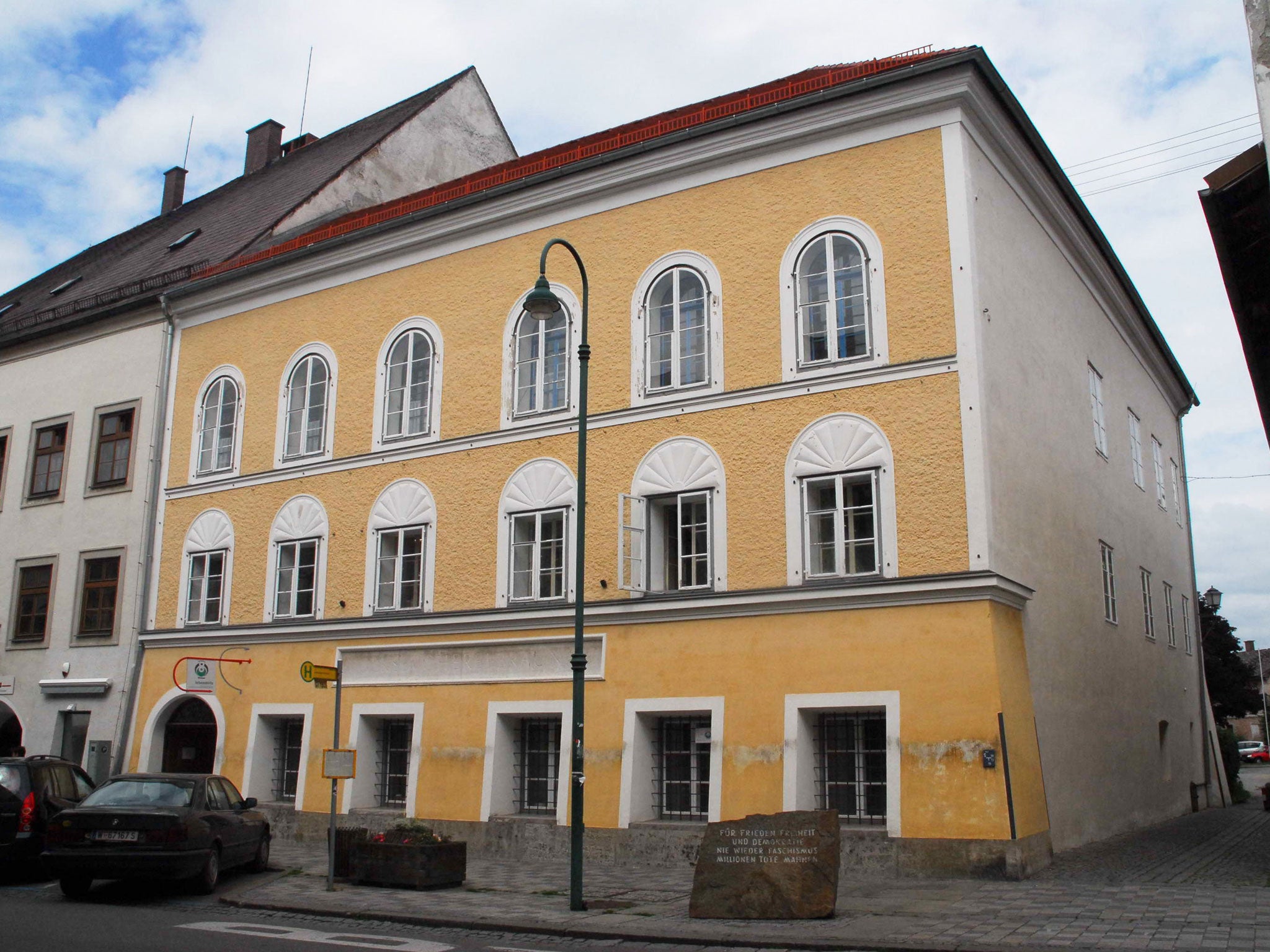 The birthplace of Adolf Hitler in Braunau, Austria