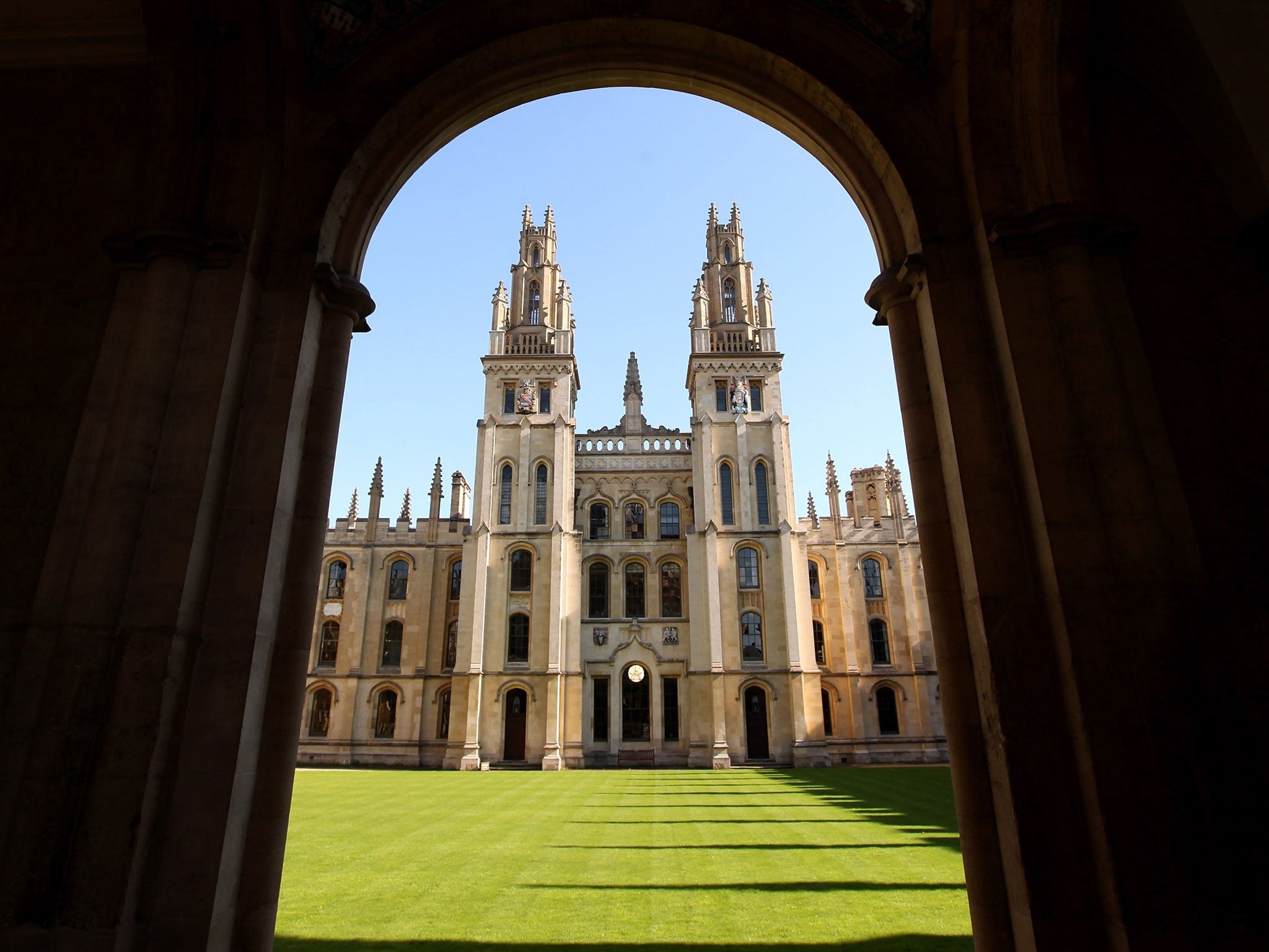 All Souls College in Oxford University, one of the members of the Russell Group