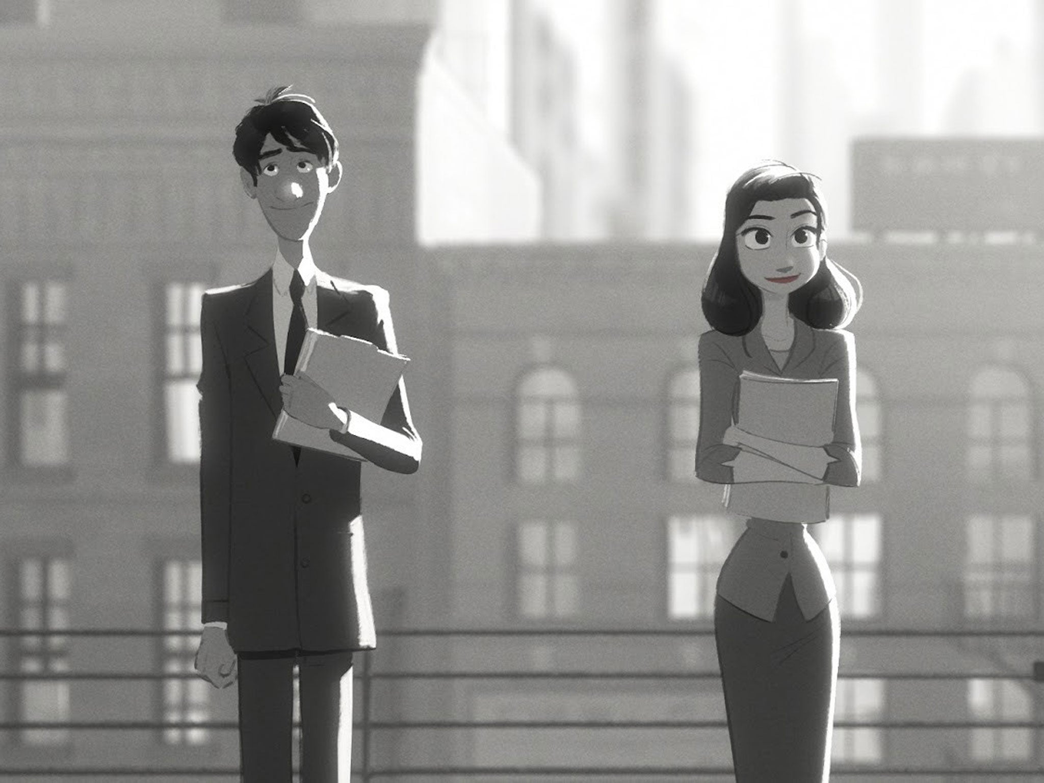 A still from Disney's six-minute film Paperman