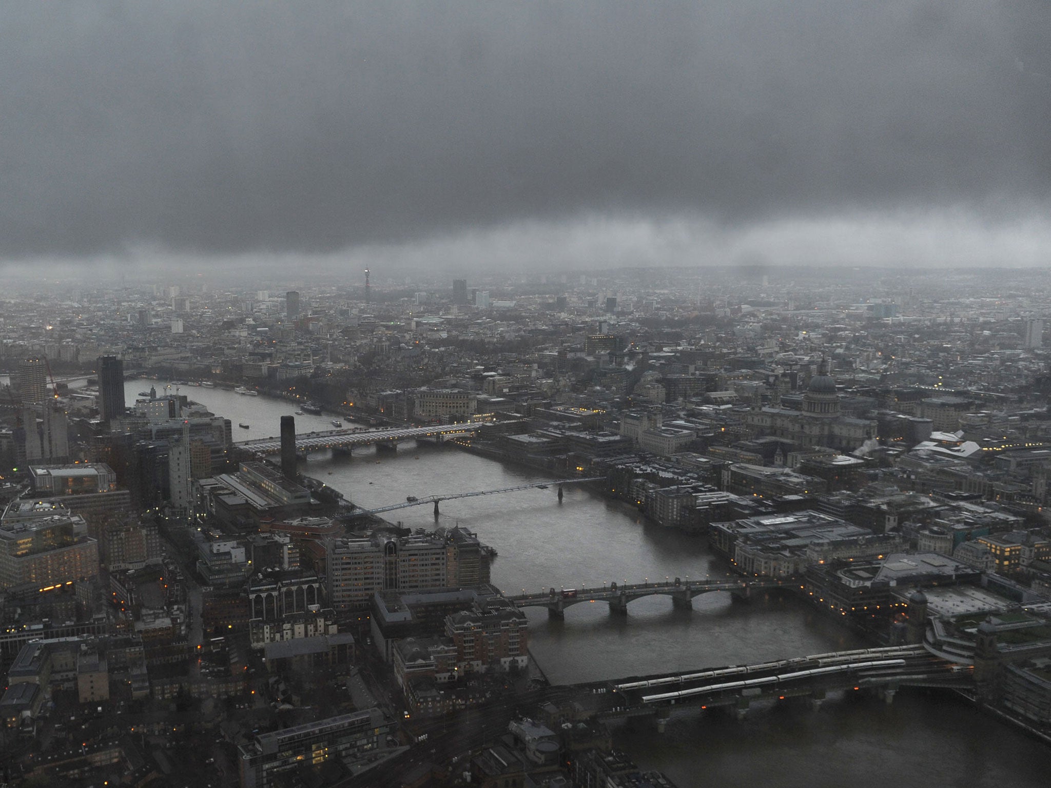 The Thames, as seen from the Shard