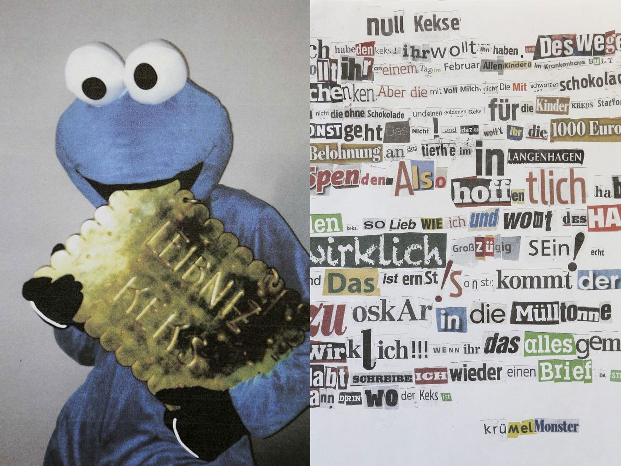 The alleged cookie monster thief and the ransom note