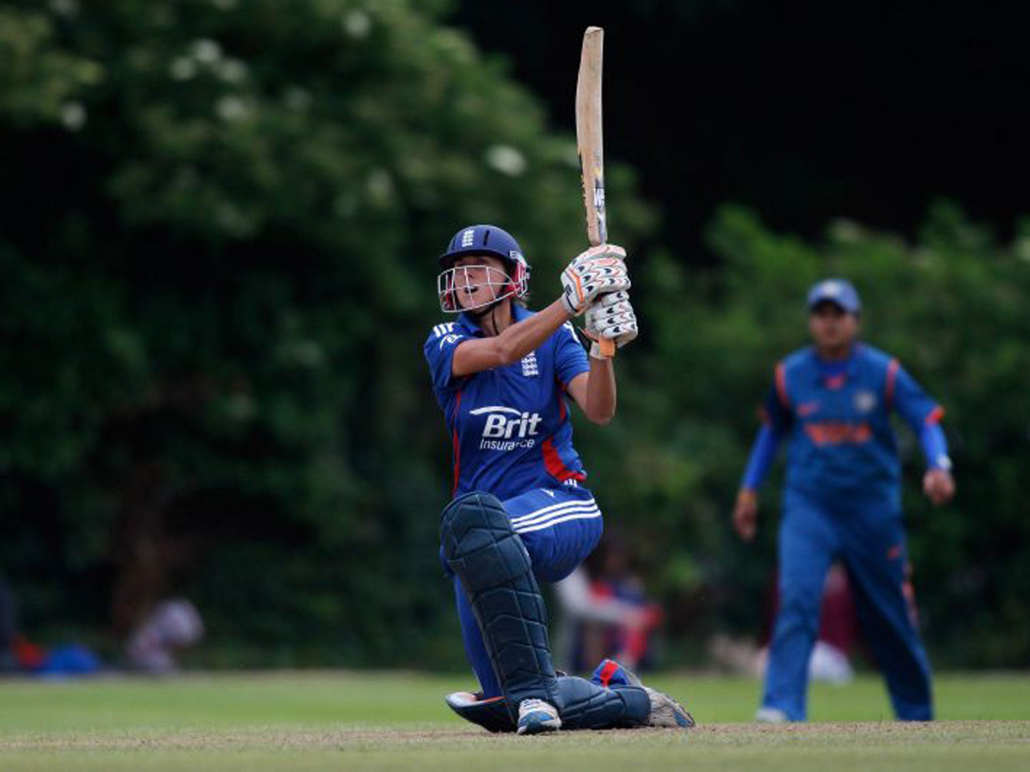 Jenny Gunn hit 52 off 71 balls to rescue England from a poor start