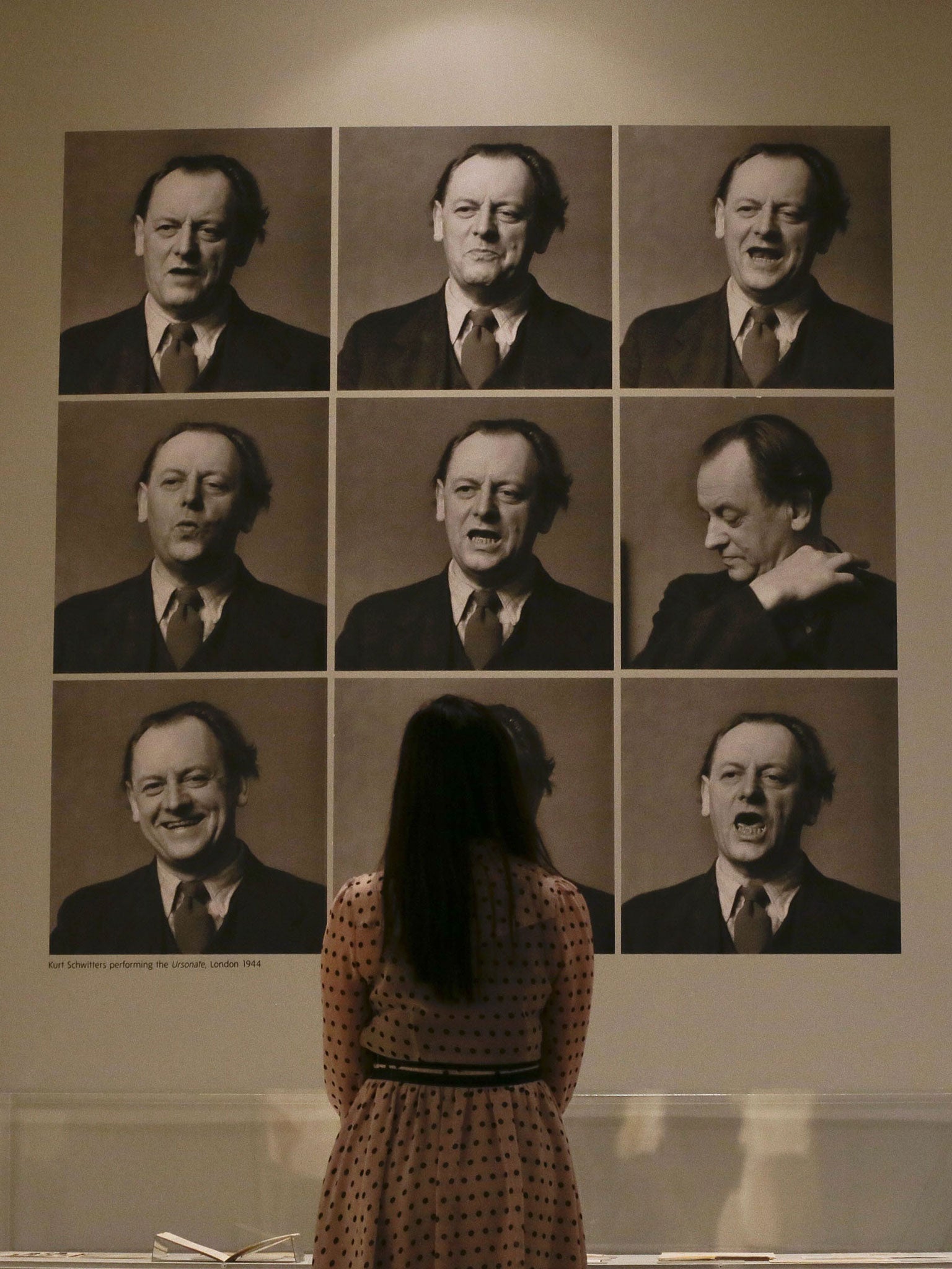 Collage years: Schwitters reciting a tone poem, in 1944