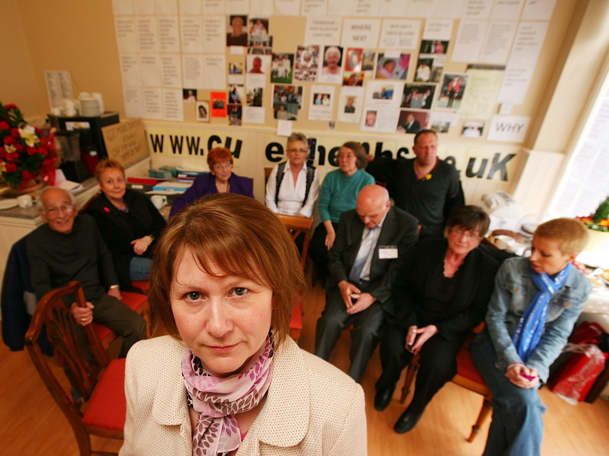 Julie Bailey, of campaign group Cure the NHS, whose mother Bella died aged 86 while she was a patient at Stafford General Hospital