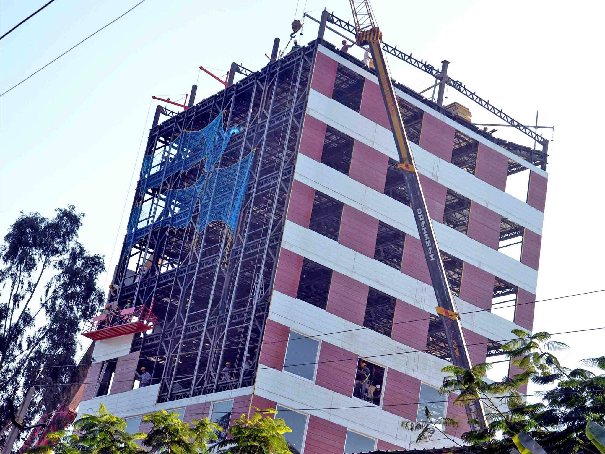 The 10-storey building called Instacon, built in 48 hours in Chandigarh