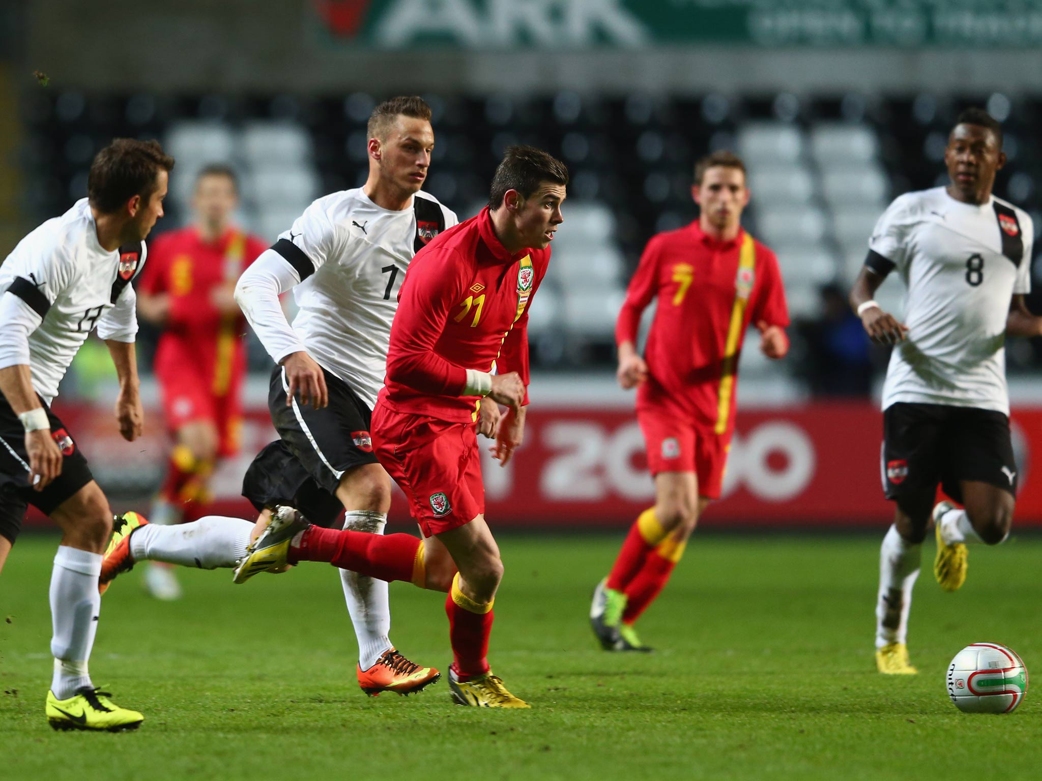 Gareth Bale in action for Wales