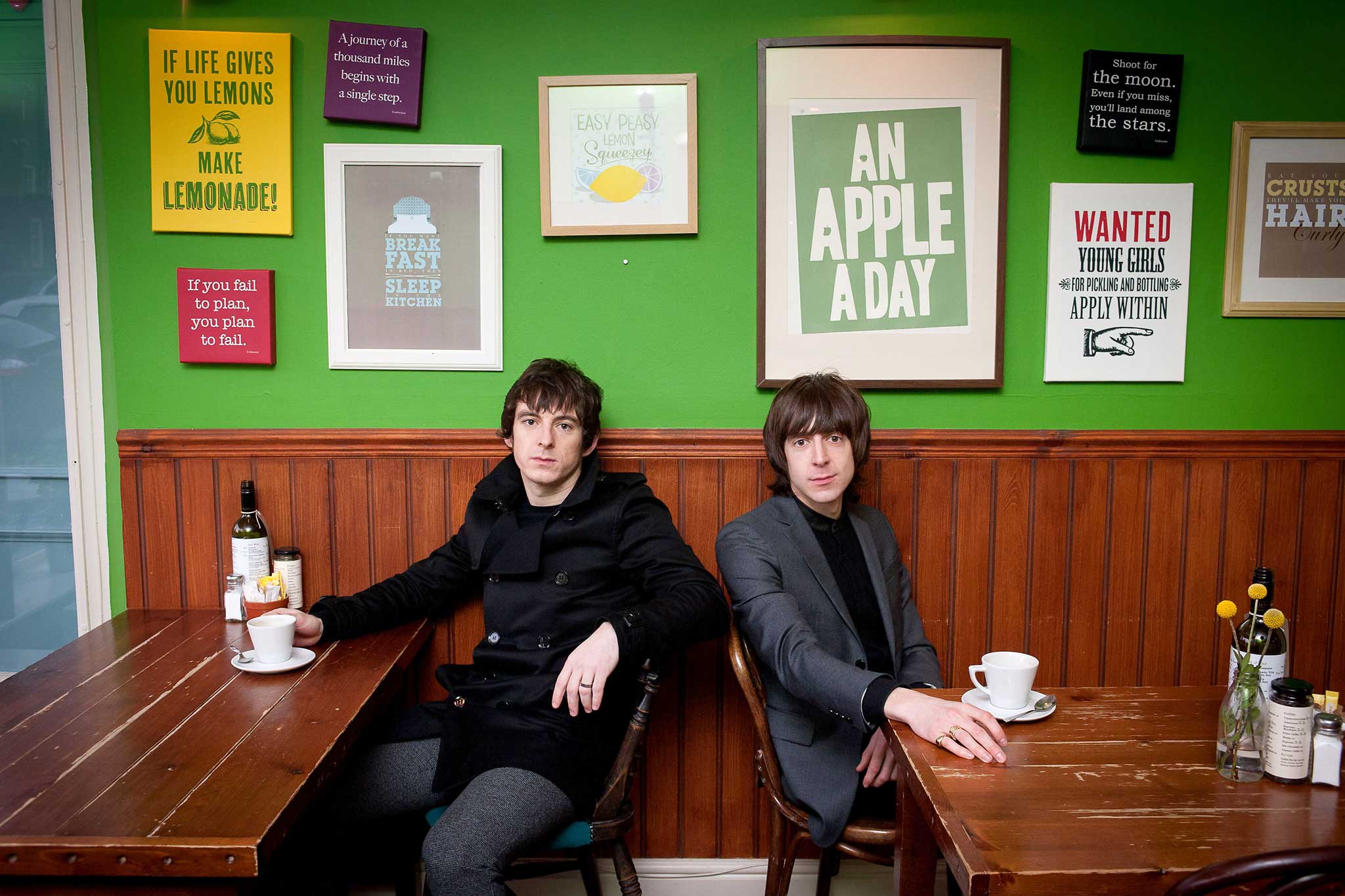 Baines (left) says of Kane: 'We both buzz off the Mod look, but he trumps me with style; he's got a bit more flamboyance.'