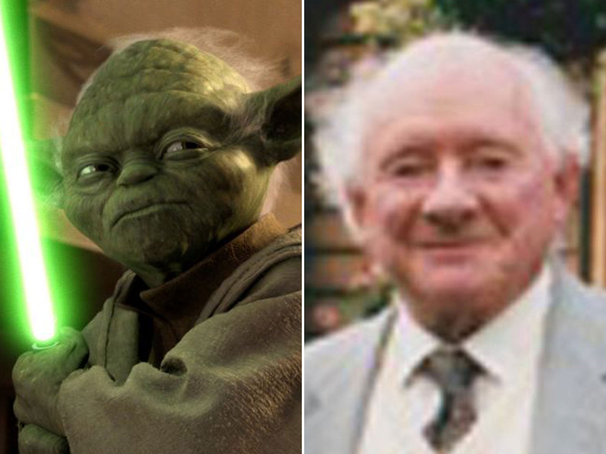 Yoda, the character Freeborn said he modelled on himself, along with a touch of Einstein