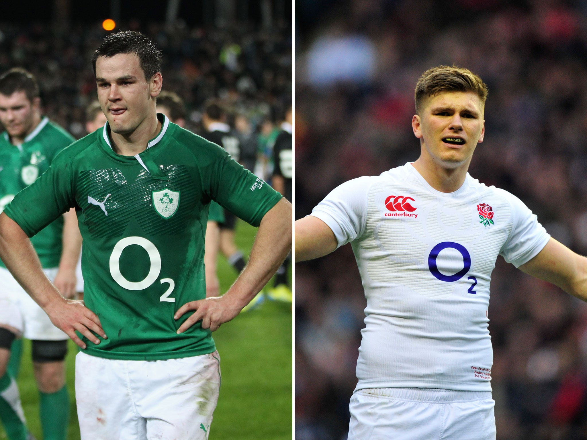 Jonathan Sexton and Owen Farrell