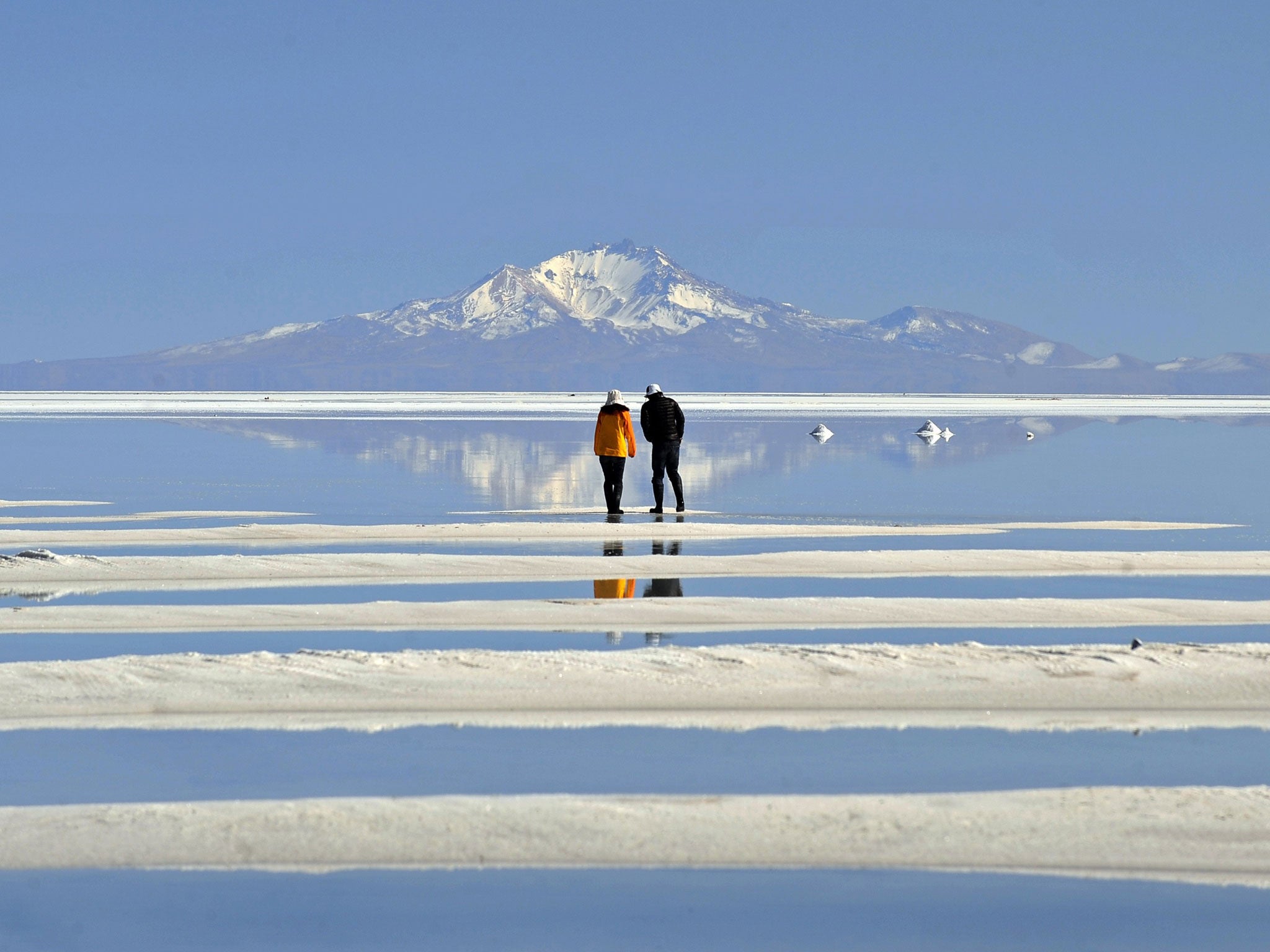 The salt flats of Uyuni