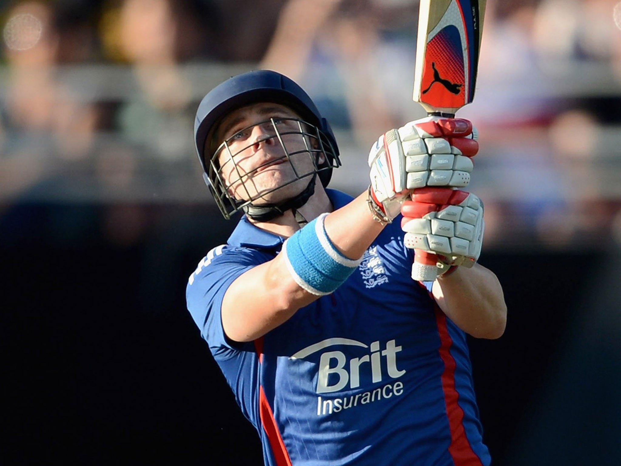 Smash hits: Luke Wright powers his way to 42