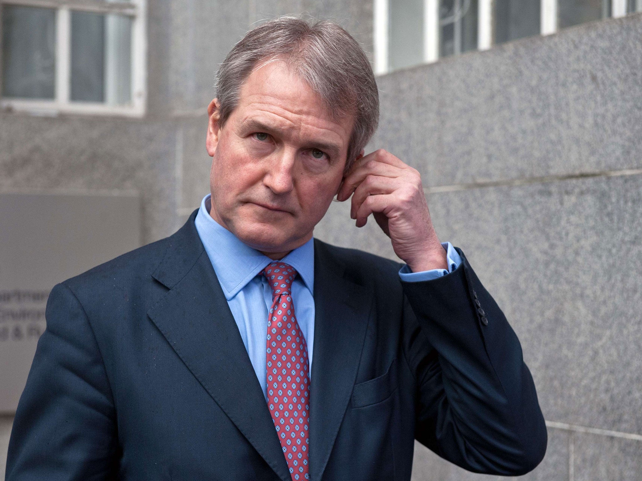 Under pressure: the Environment Secretary, Owen Paterson, yesterday