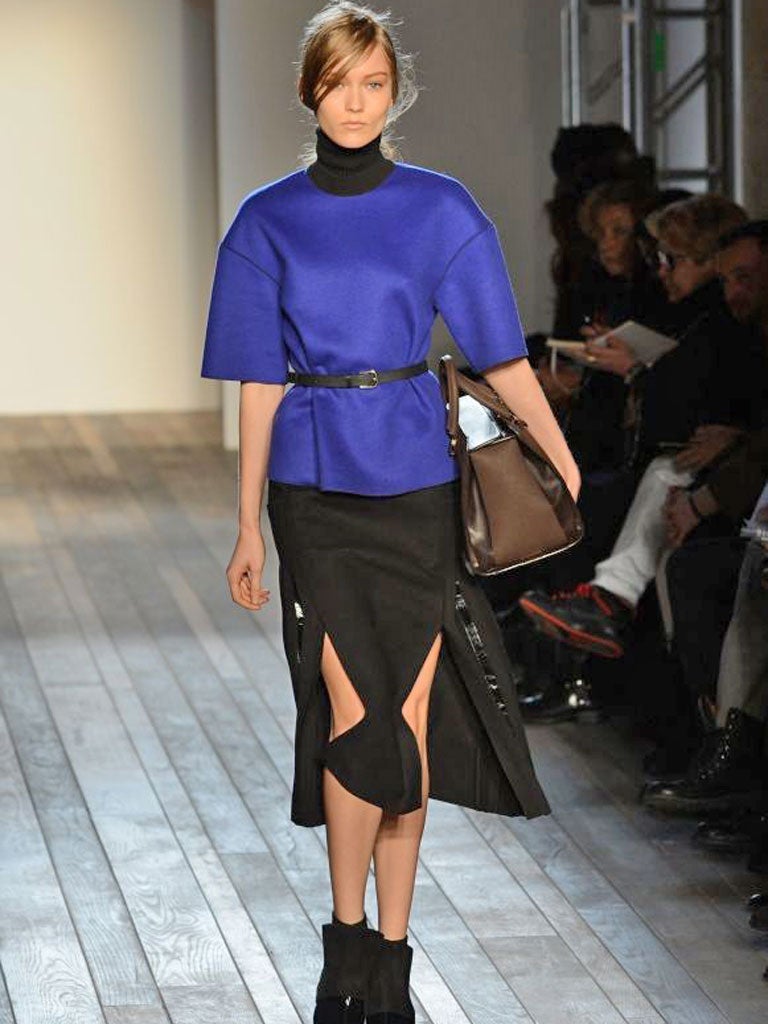 Victoria Beckham AW13 show during the Mercedes-Benz New York Fashion Week