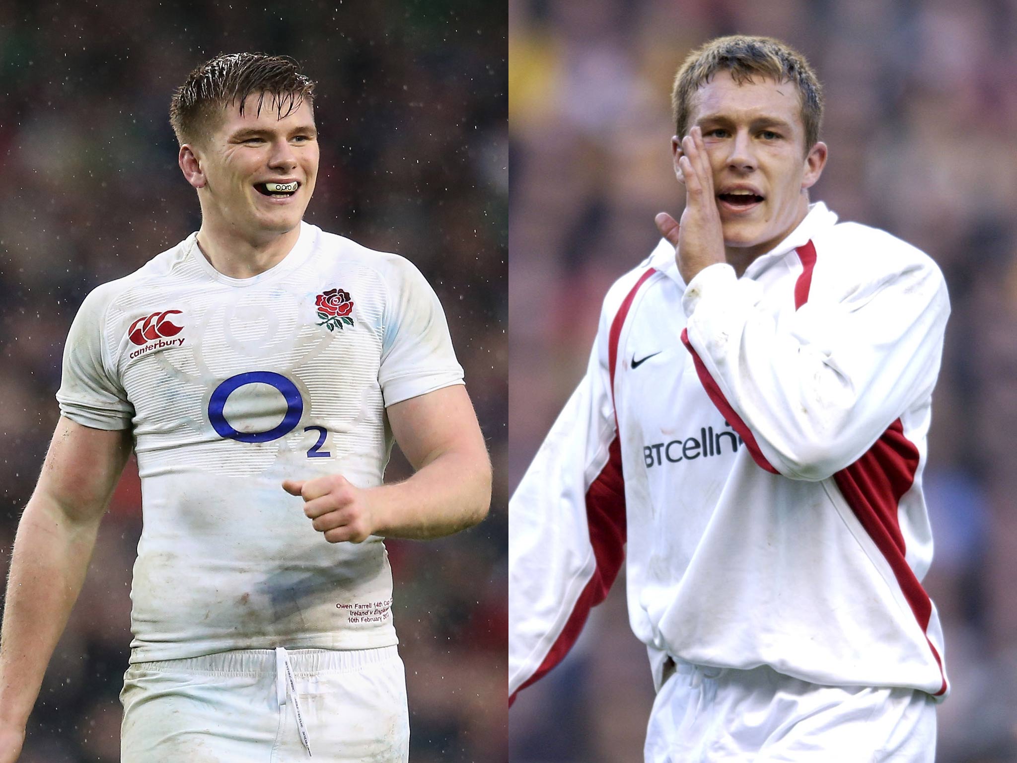 Owen Farrell and Jonny Wilkinson