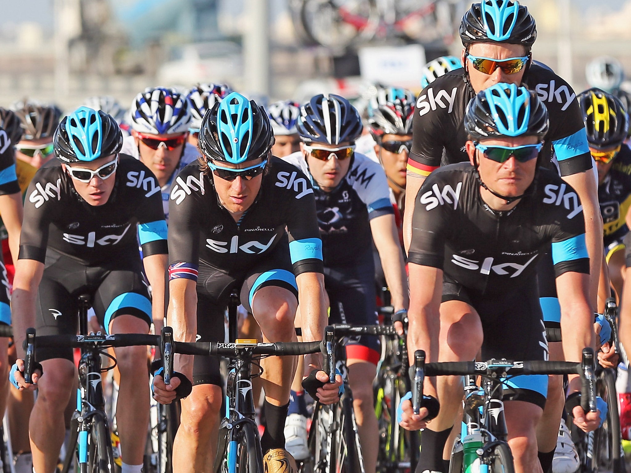 Sky riders set the pace in yesterday’s Tour of Oman stage