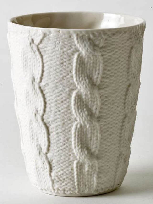 <p>1. These Aran and cable vases look like knitted textiles but are actually Annette Bugansky's tactile ceramics. £34 each, <a href="http://www.culturelabel.com/aran-white.html" target="_blank" title="culturelabel.com">culturelabel.com</a></p>