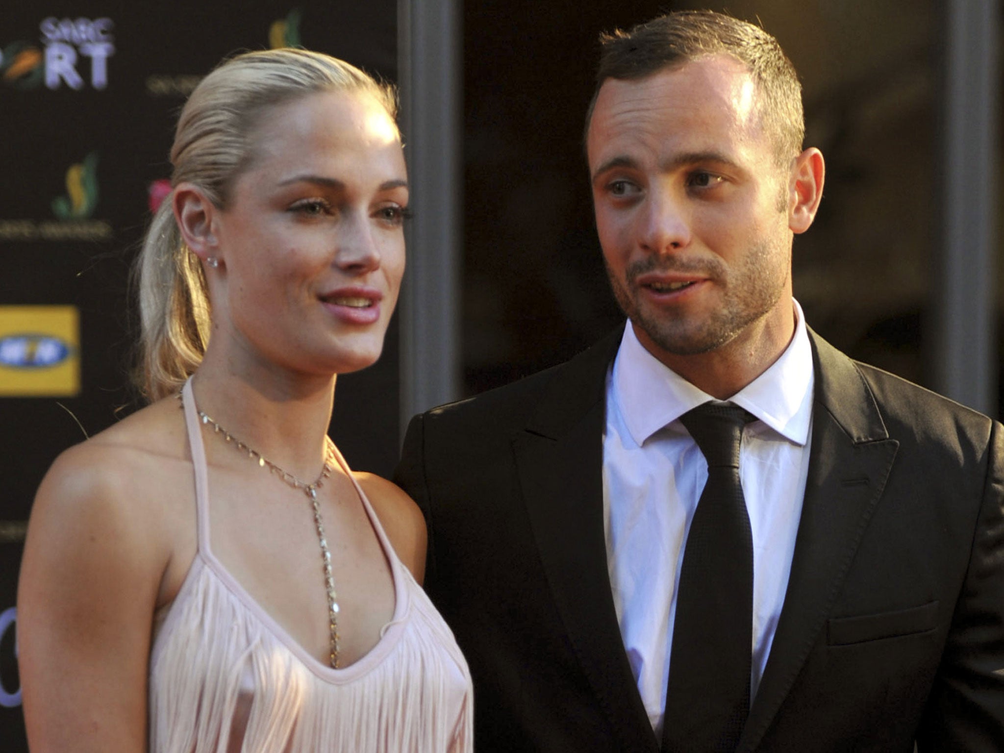 South African Olympic athlete Oscar Pistorius and Reeva Steenkamp