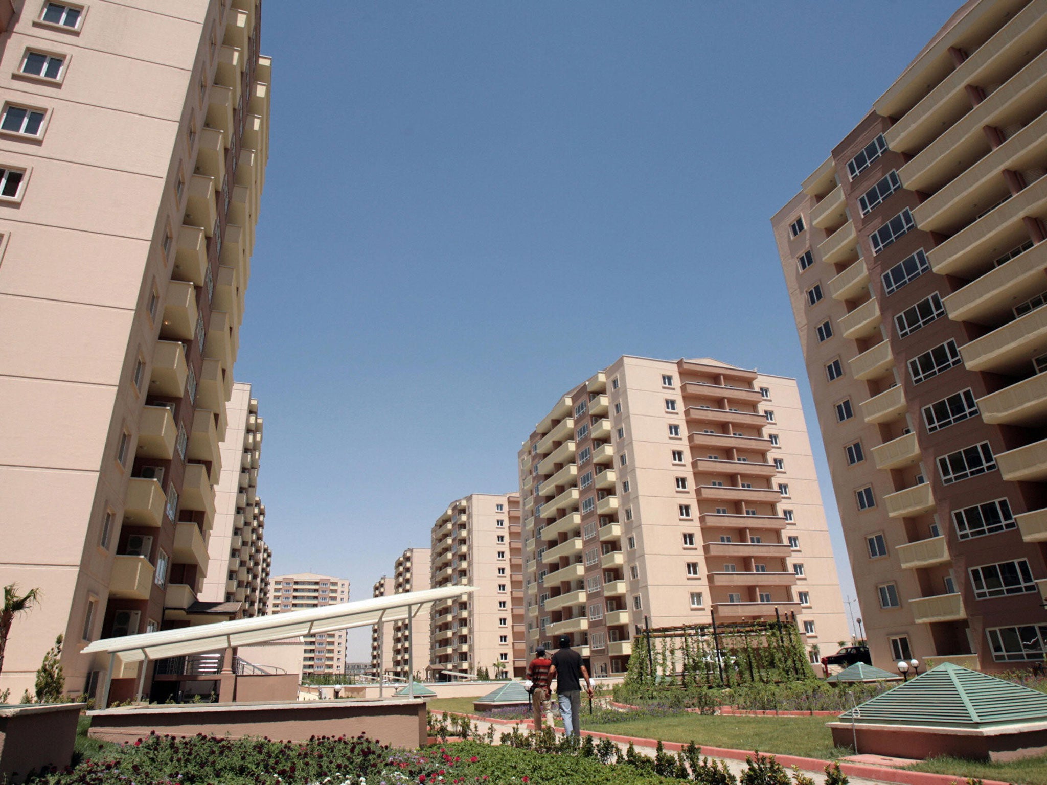 Building boom: New residential complex in the Kurdish city of Erbil in 2007