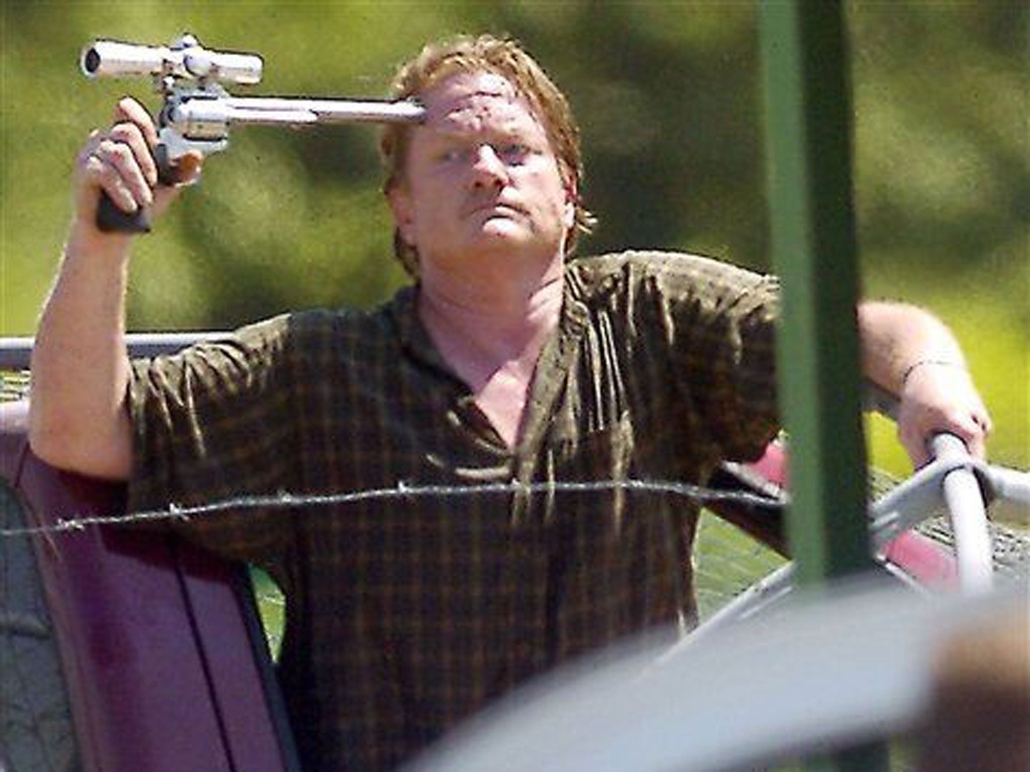 A suspect in a stand-off with local police