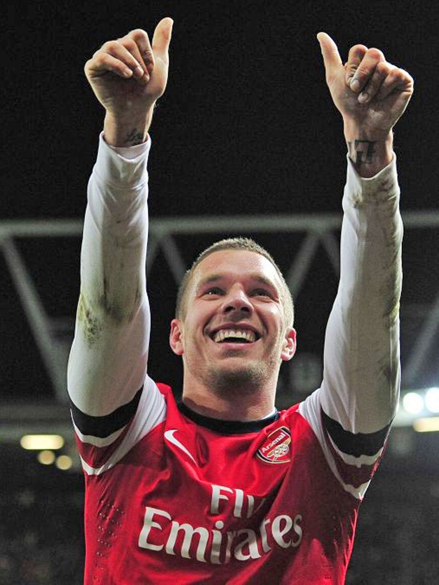 Lukas Podolski couldn’t make the grade at Bayern
like he has at Arsenal