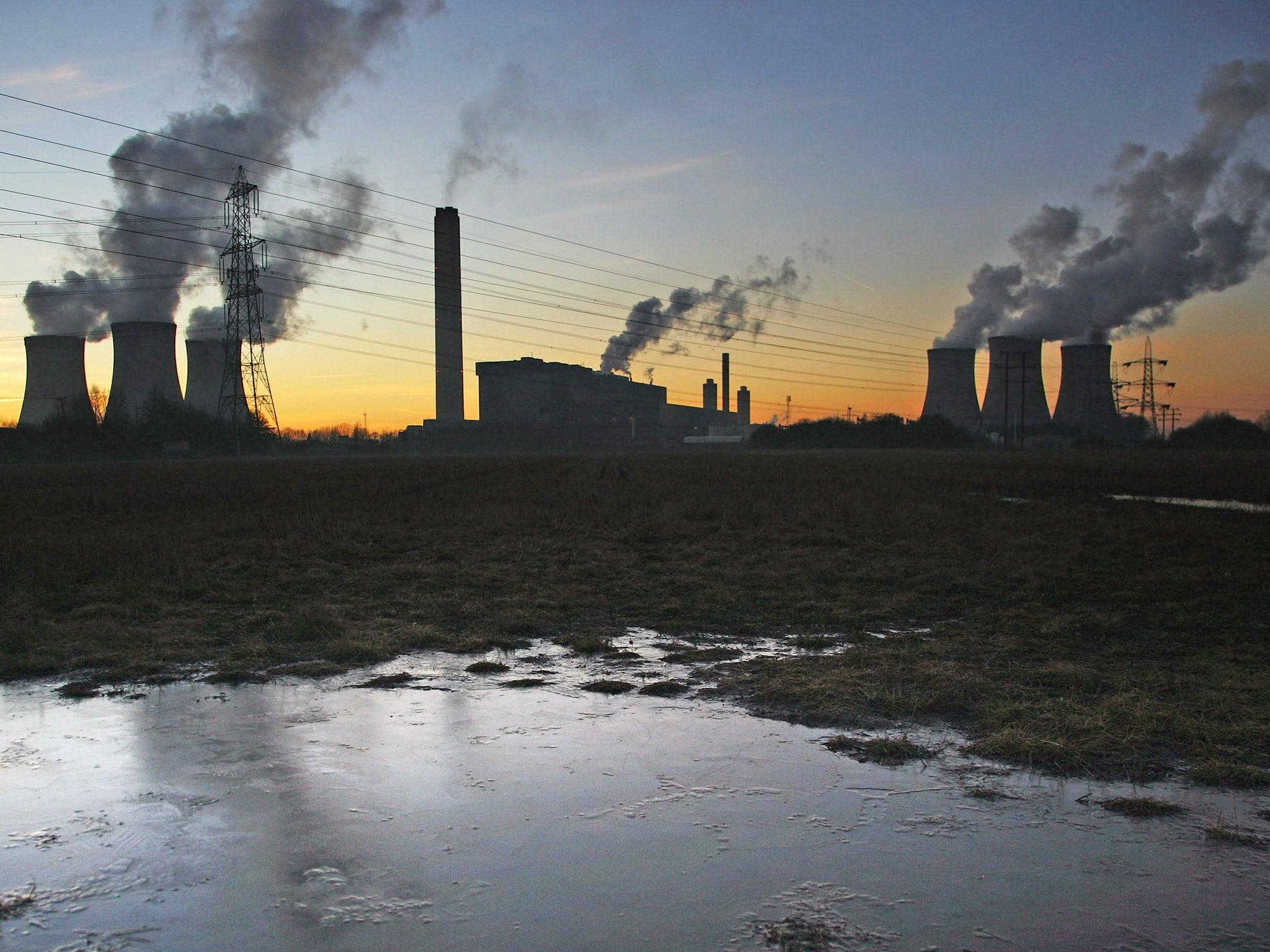 Didcot Power Station in Oxfordshire