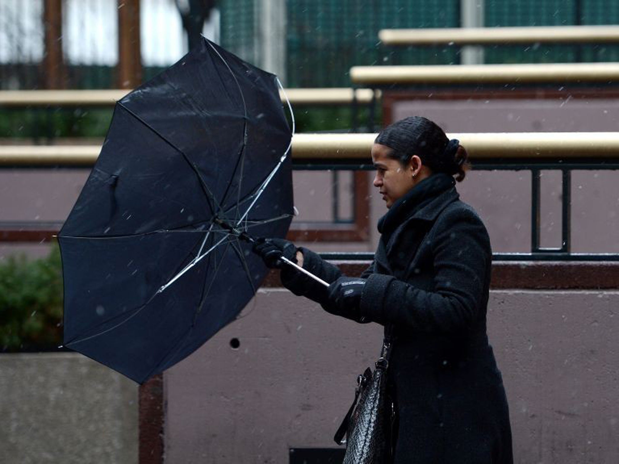 Strong gusts of up to 50mph could mean freezing temperatures could feel more like -10C