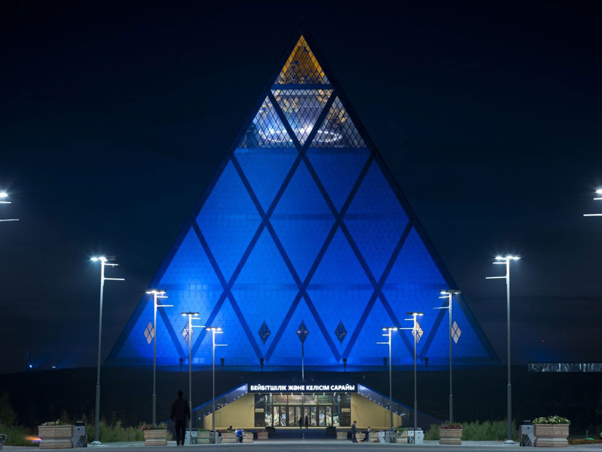Foster and Partners The British firm, led by Lord Foster, designed London landmarks such as the Millennium Bridge and Wembley Stadium, but also built the Palace of Peace and Reconciliation and Khan Shatyr Entertainment Center in Kazakhstan – a de fac