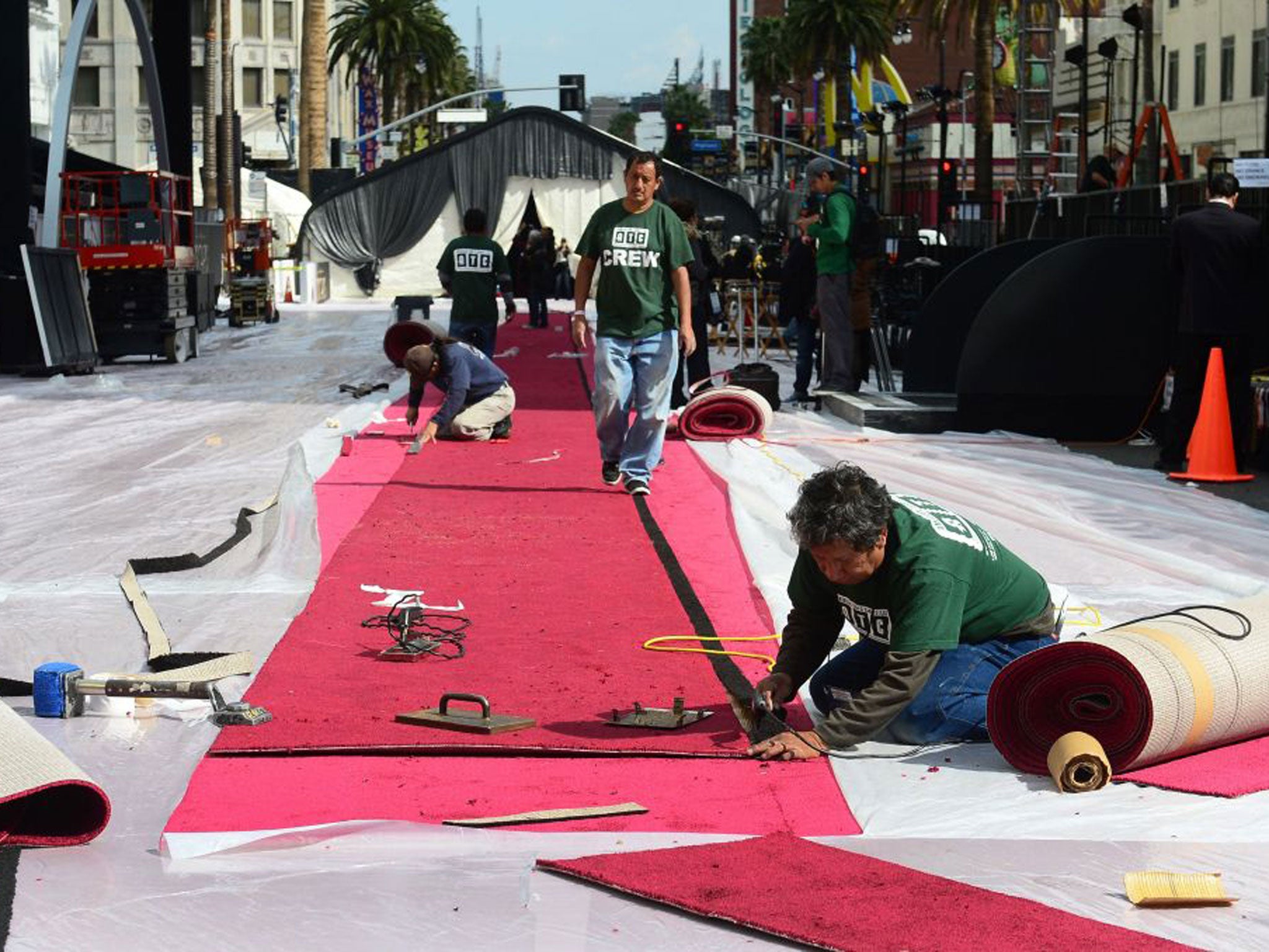 In Hollywood, preparations are underway for the 85th Academy Awards, which takes place on Sunday