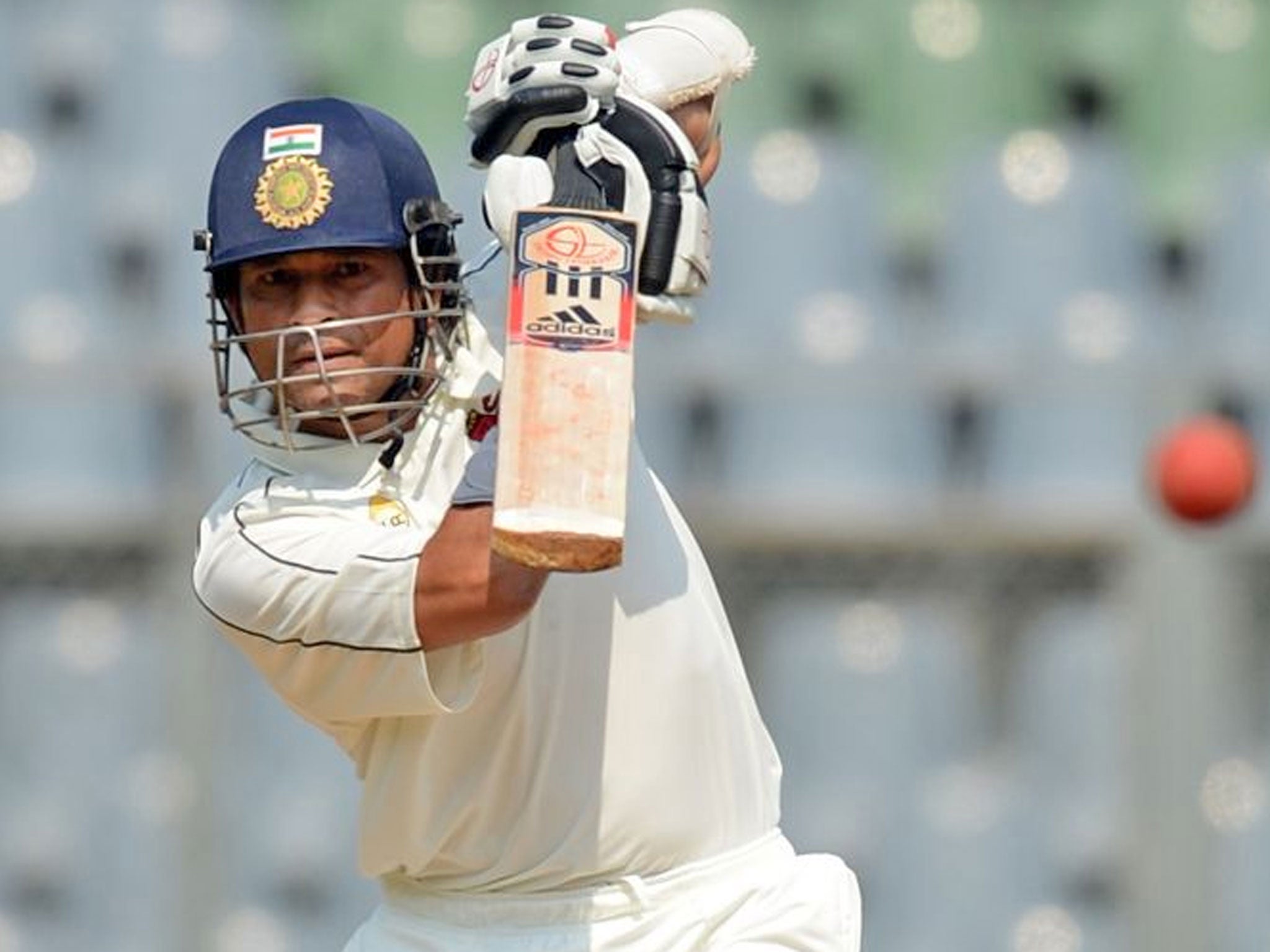 Sachin Tendulkar joined forces with Virat Kohli (50 not out) to guide India to a good position at stumps