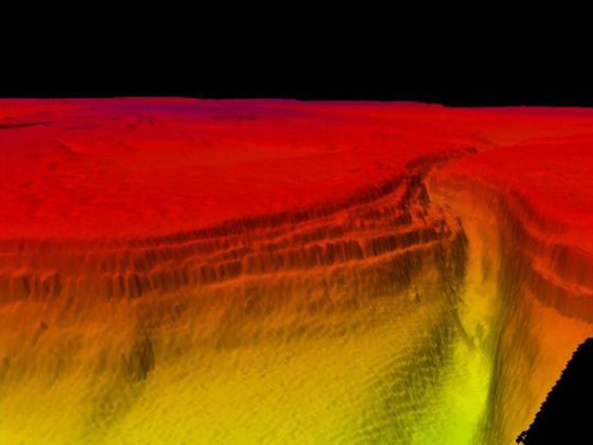 A Grand Canyon-style ocean floor hidden deep under the Red Sea