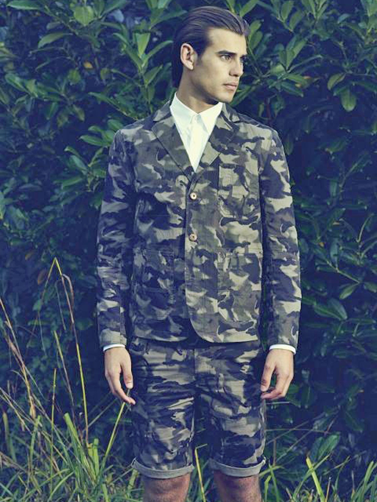 In the field: jacket £75; shorts £28; shirt
£18; all by Red Herring, debenhams.co.uk