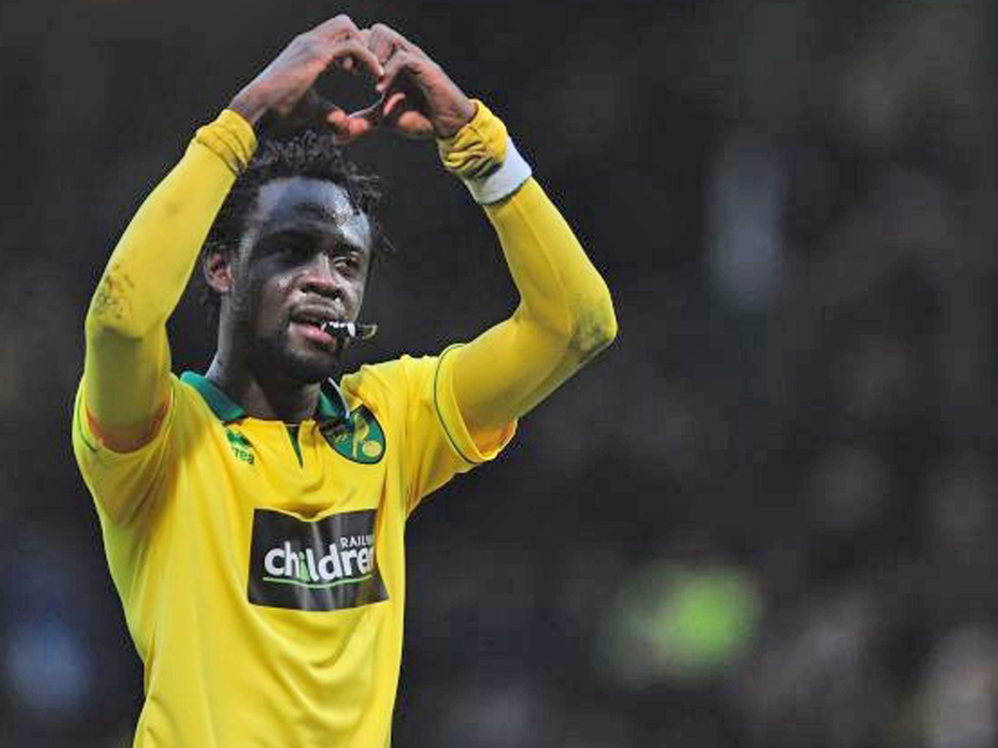 Norwich’s Kei Kamara had an immediate impact from the bench
on Saturday