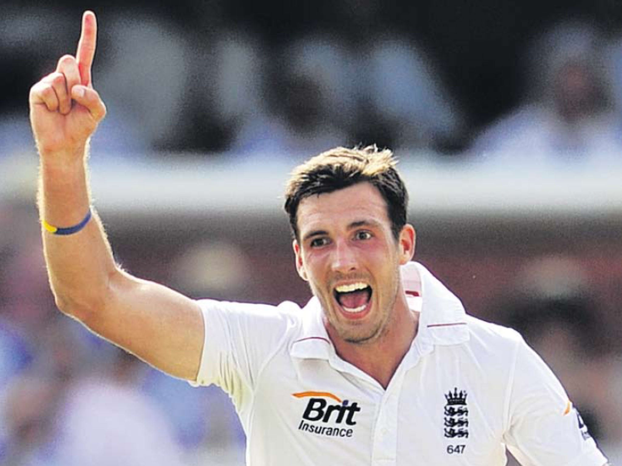 Steve Finn is in fine form with the ball having shortened his run-up