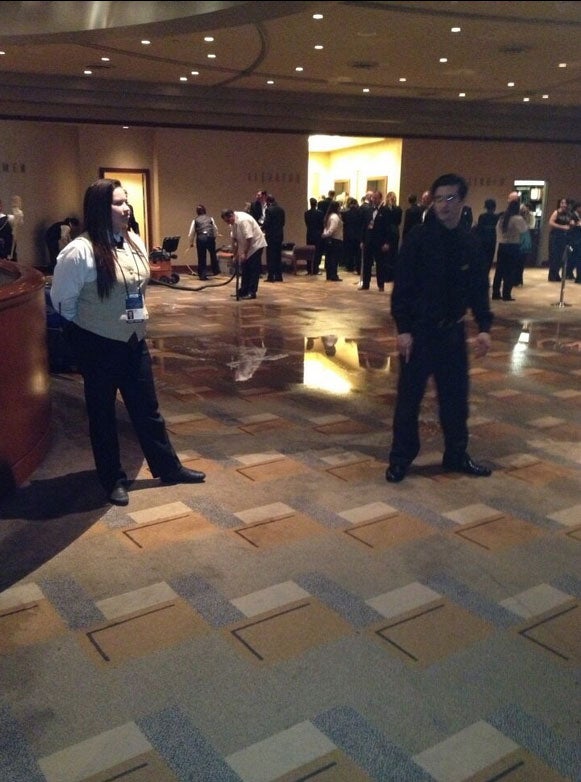 Twitter picture from Lynette Rice of the Dolby Theatre where the Oscars were being hosted last night