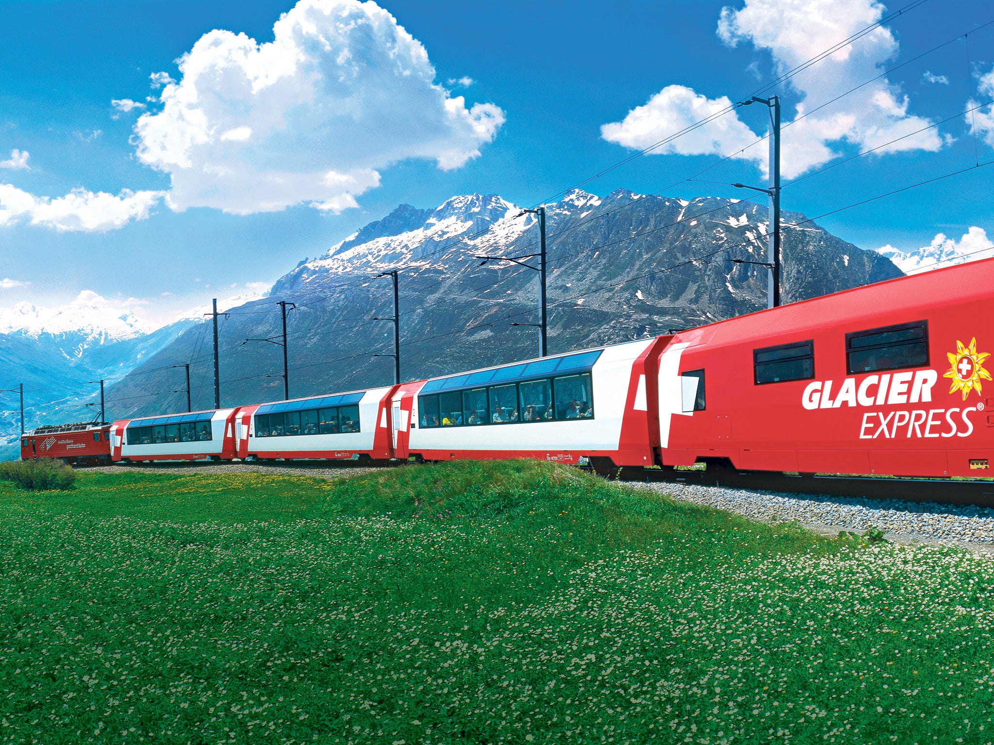 For views of some of Europe's most dramatic scenery, head to the Swiss Alps to join the Glacier Express (Alamy)