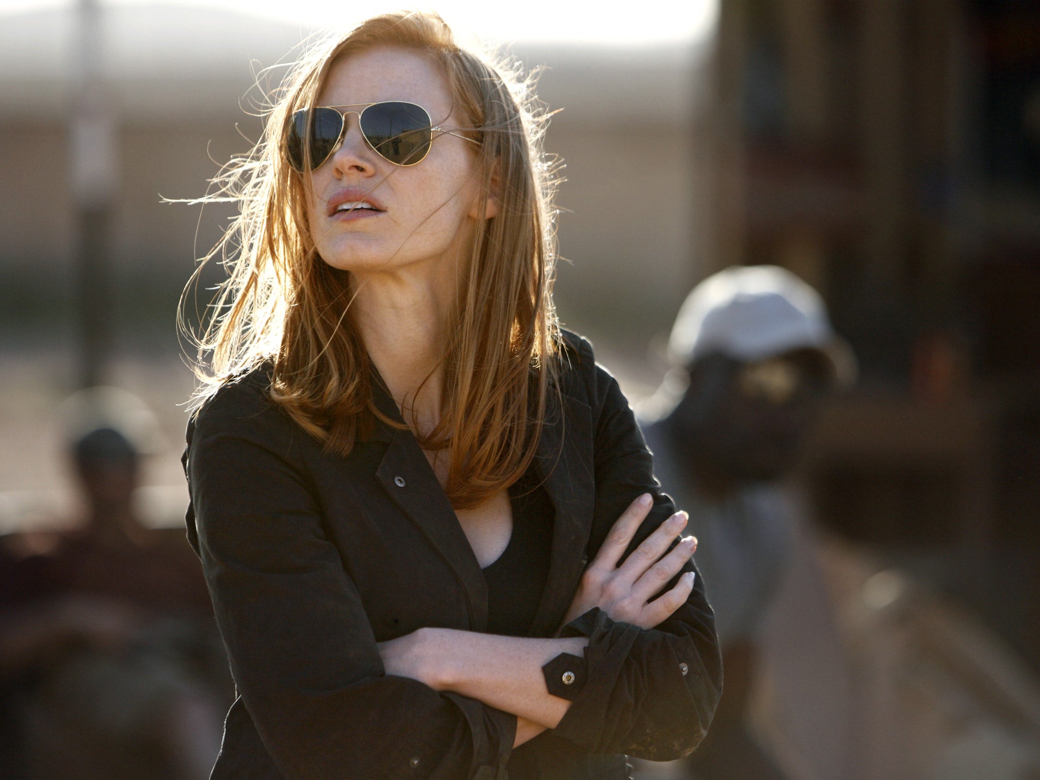 Oscar-nominated Jessica Chastain in Zero Dark Thirty