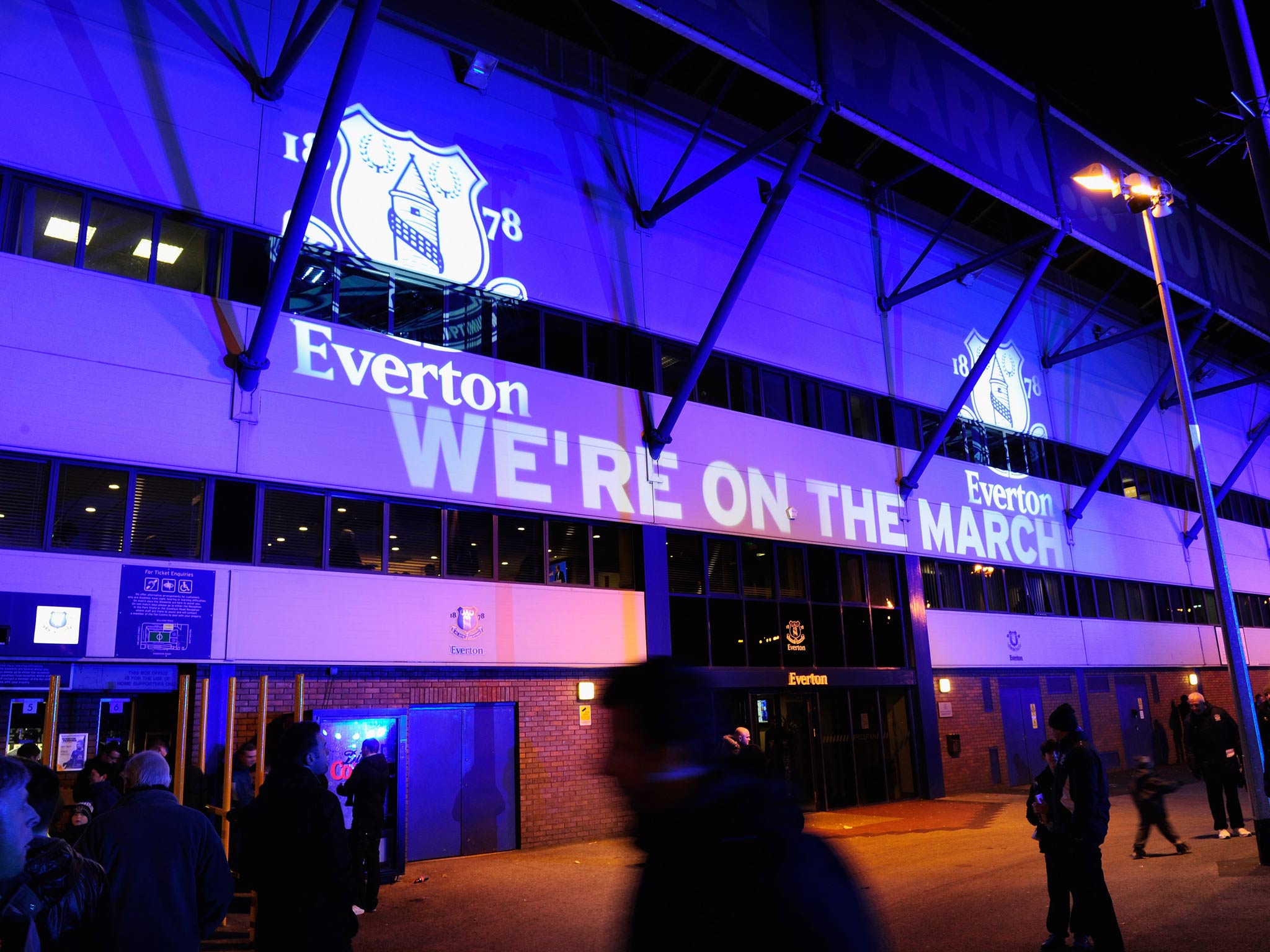 A view outside Goodison Park