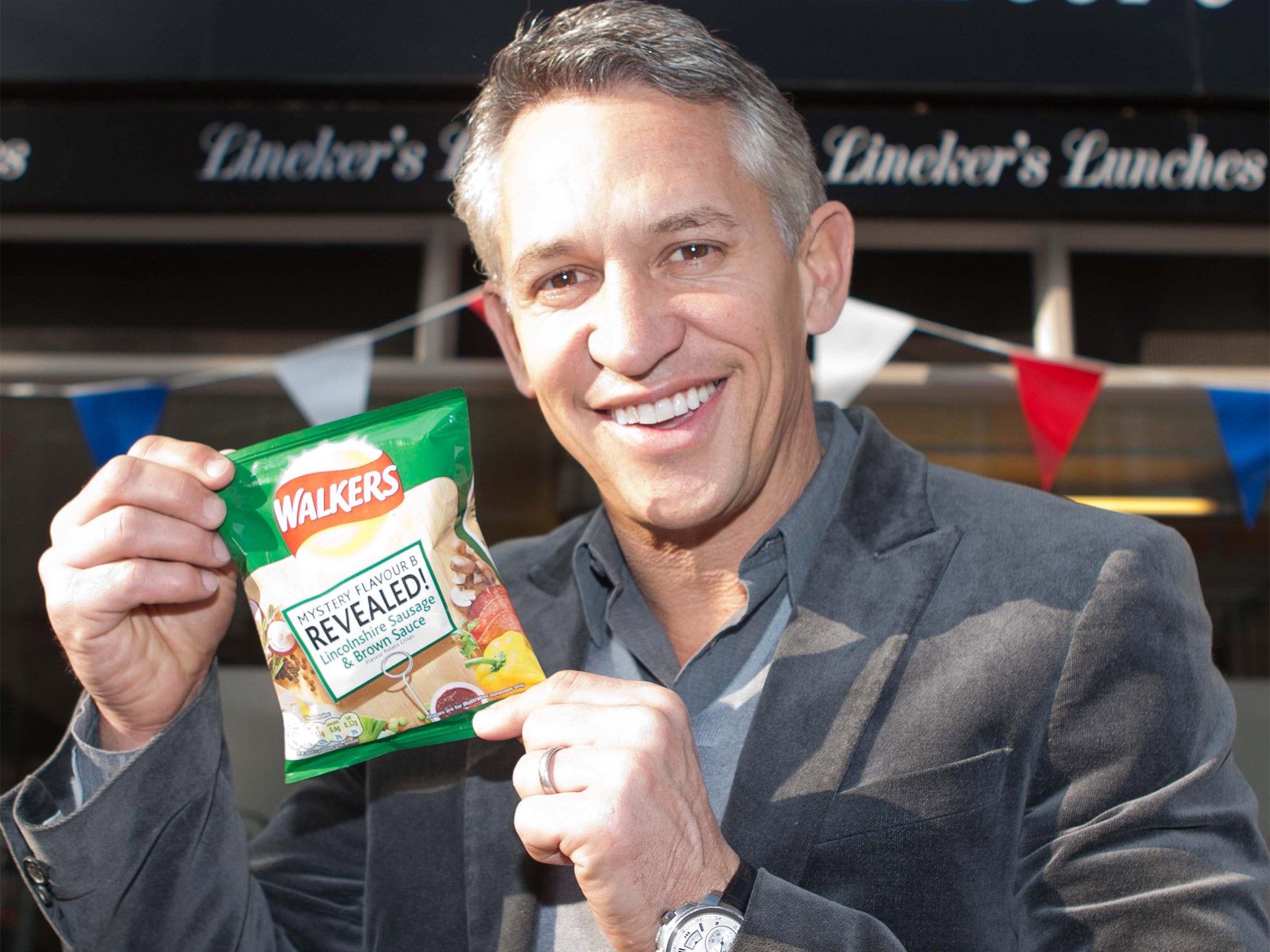 Gary Lineker will promote Walkers' move to home-grown British ingredients in a forthcoming social media campaign