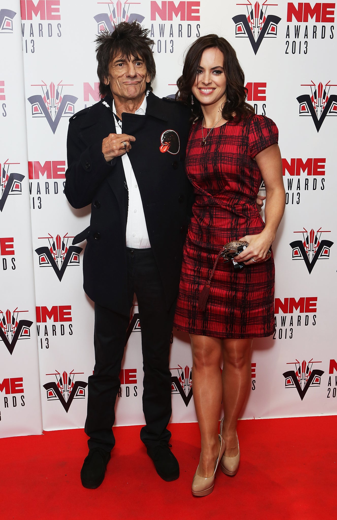 Ronnie Wood and his new wife Sally Humphreys